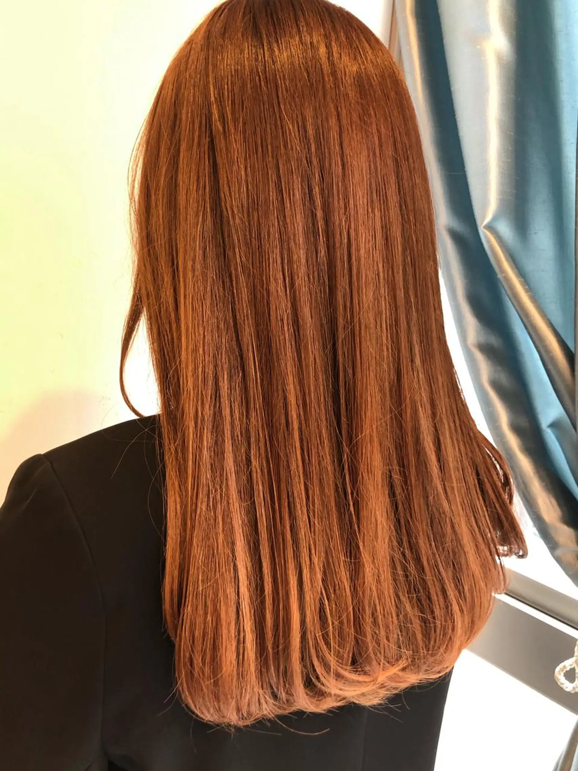 ロング カラー 縮毛矯正　髪質改善 韓国風レイヤー　吉田のヘアスタイル