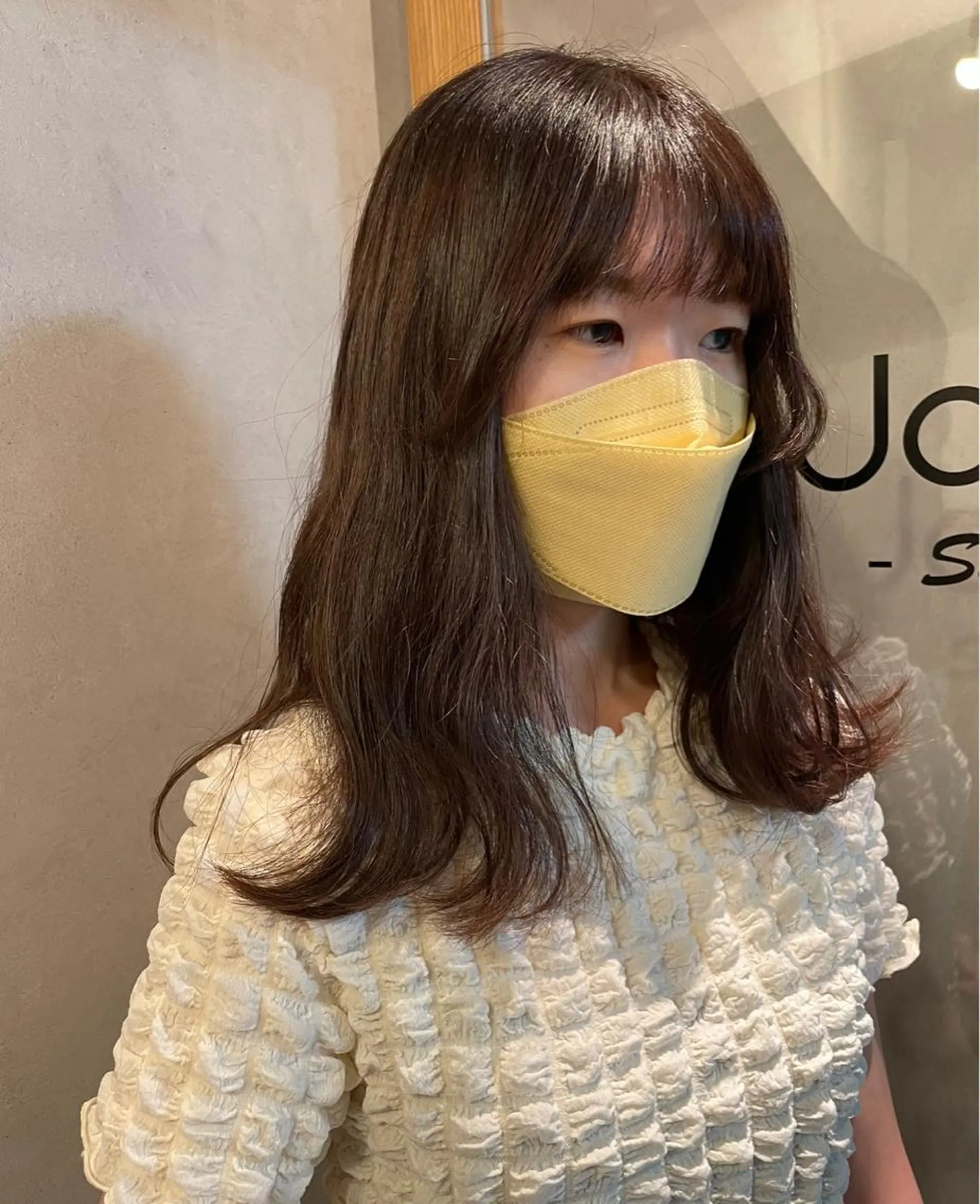 セミロング 🍮中山詩乃🍮顔 まわりデザイン◎のヘアスタイル