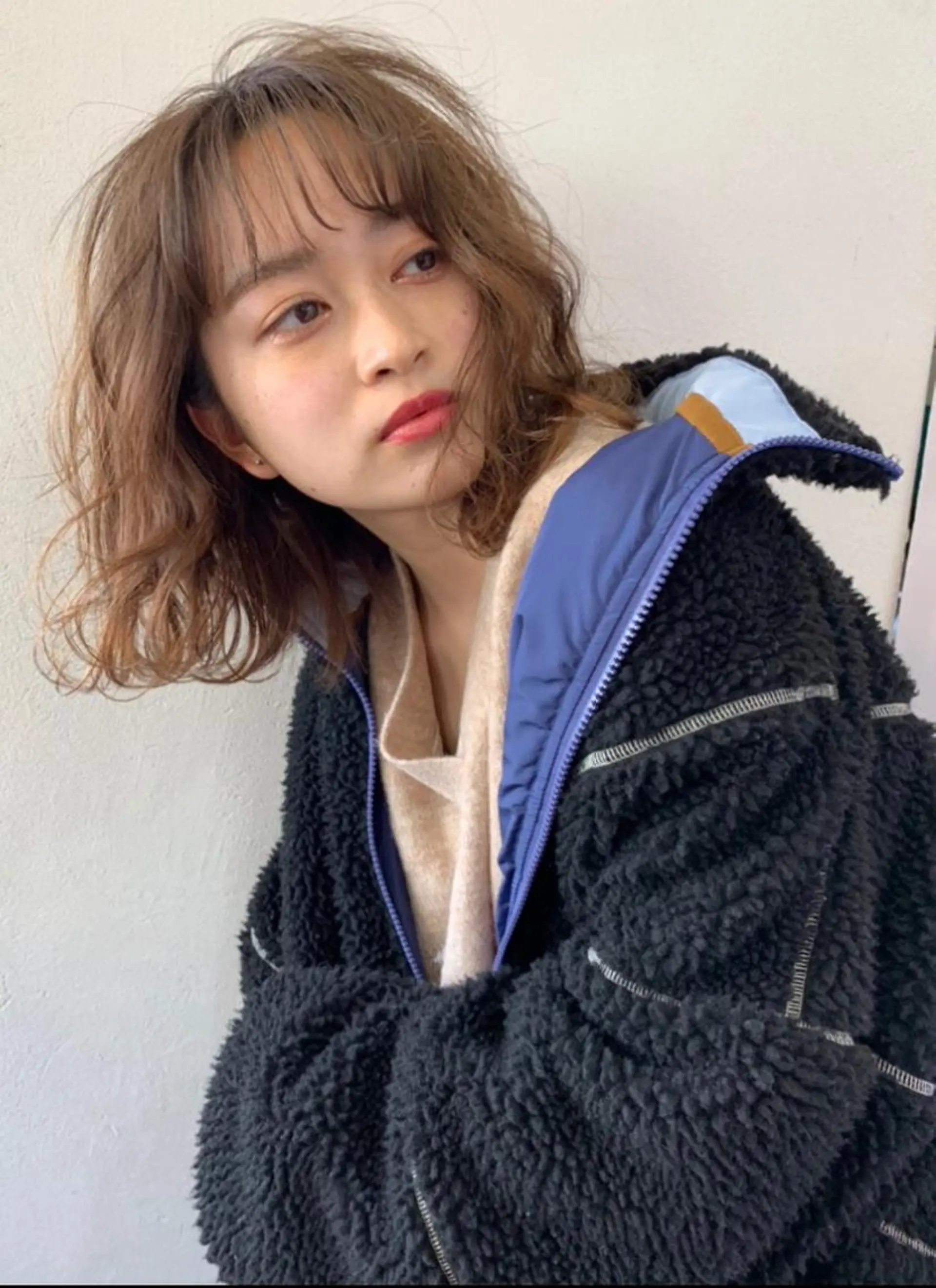 ミディアム カラー 【韓国ヘア×透明感 カラー】笹谷 莉未のヘアスタイル