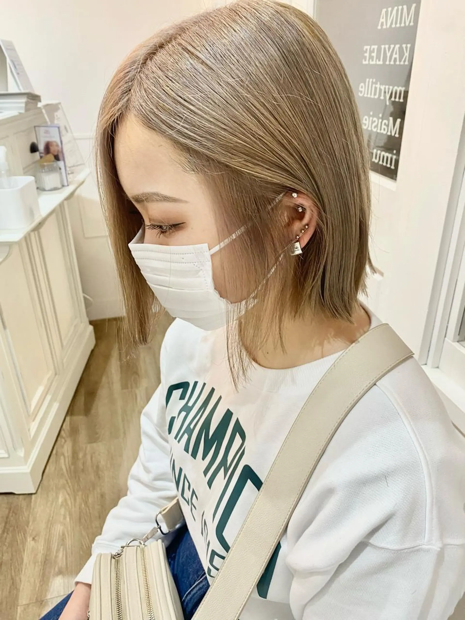 ミディアム カラー 韓国×髪質改善カラー 💎hinaのヘアスタイル