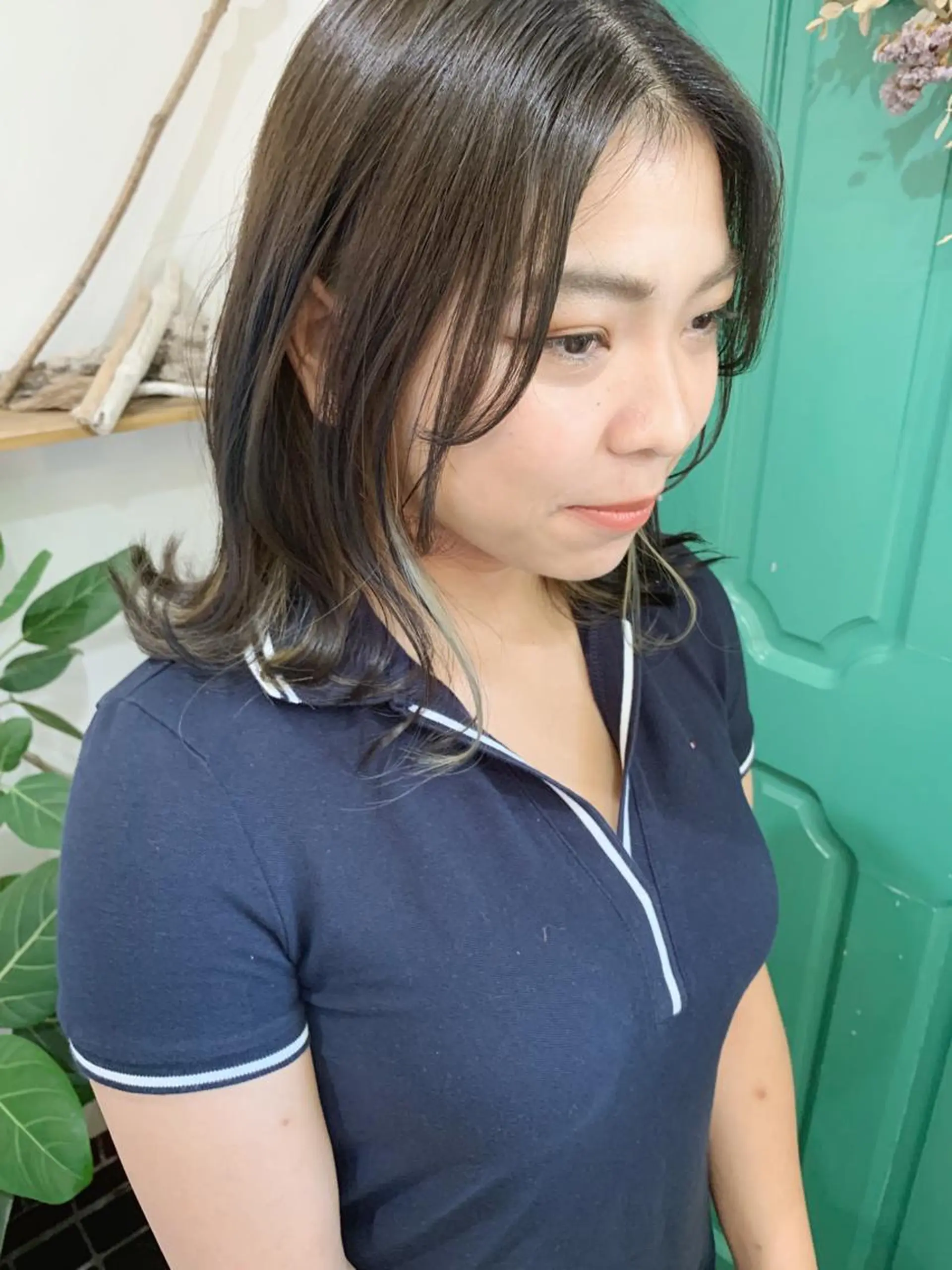 ミディアム ヘアカラー 佐藤 美咲のヘアスタイル