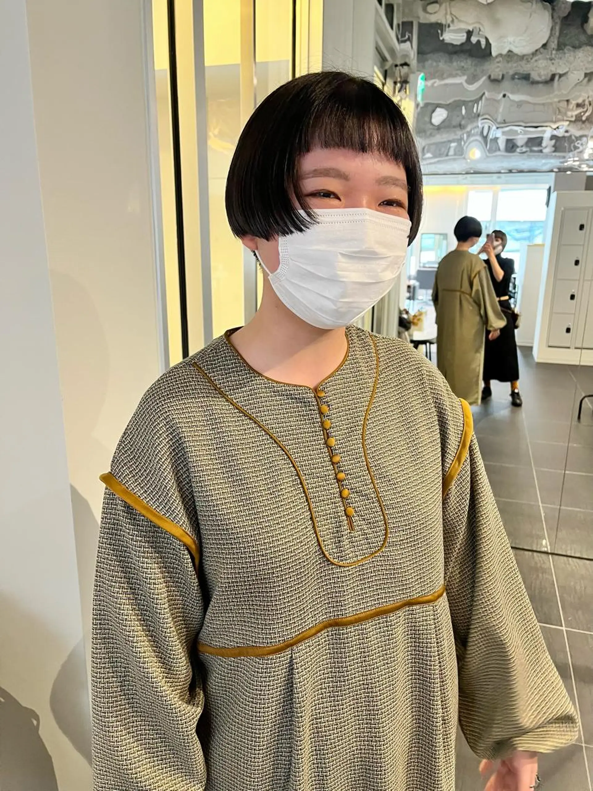 ショート ショートボブ ハンサムショート ボブ 顔周りカット オン眉 カット ショート/パーマ/ カラー/FUKOのヘアスタイル