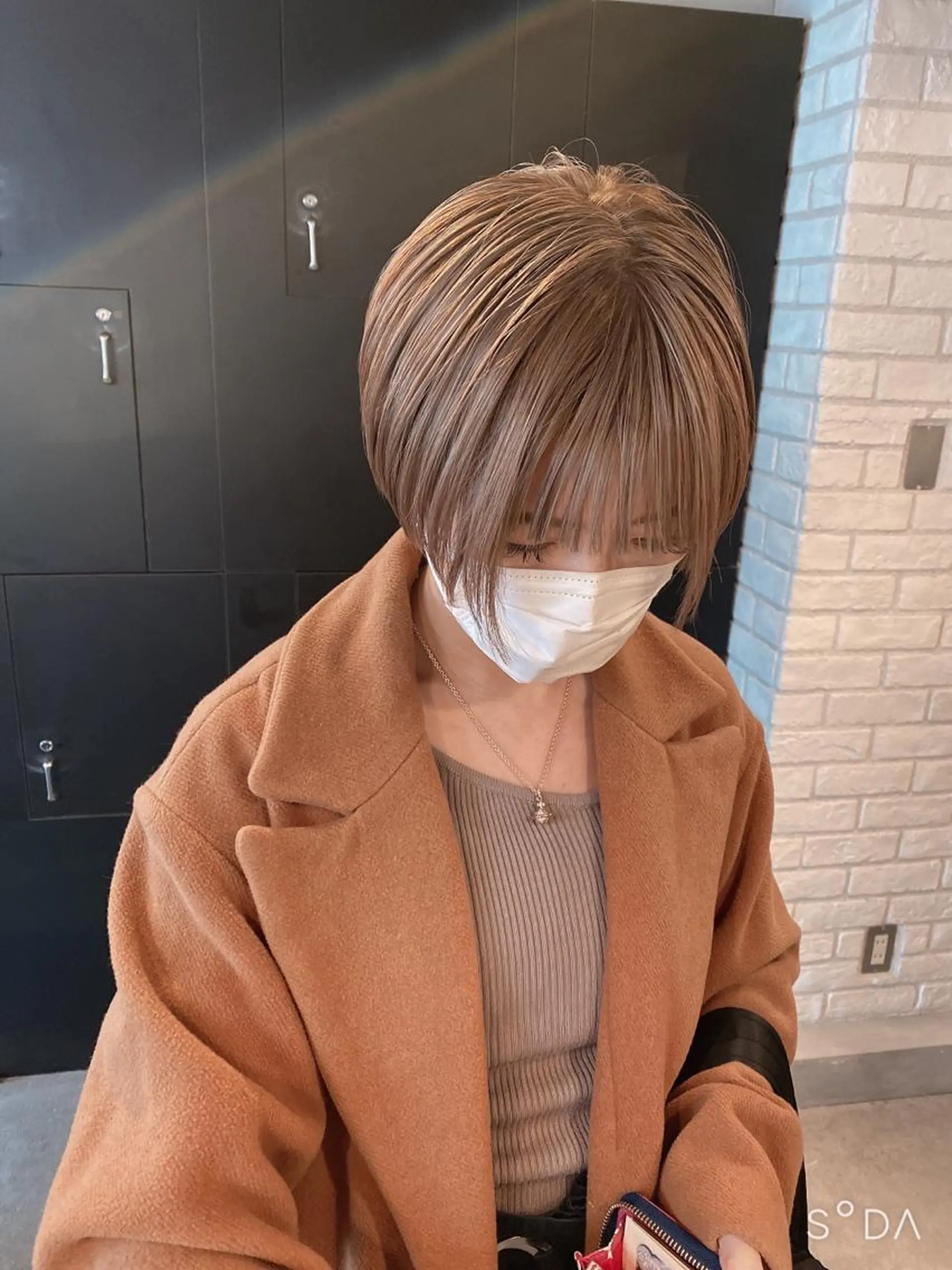 ショート カラー ヘアアレンジ ブリーチ stylist/蛯谷 珠里のヘアスタイル