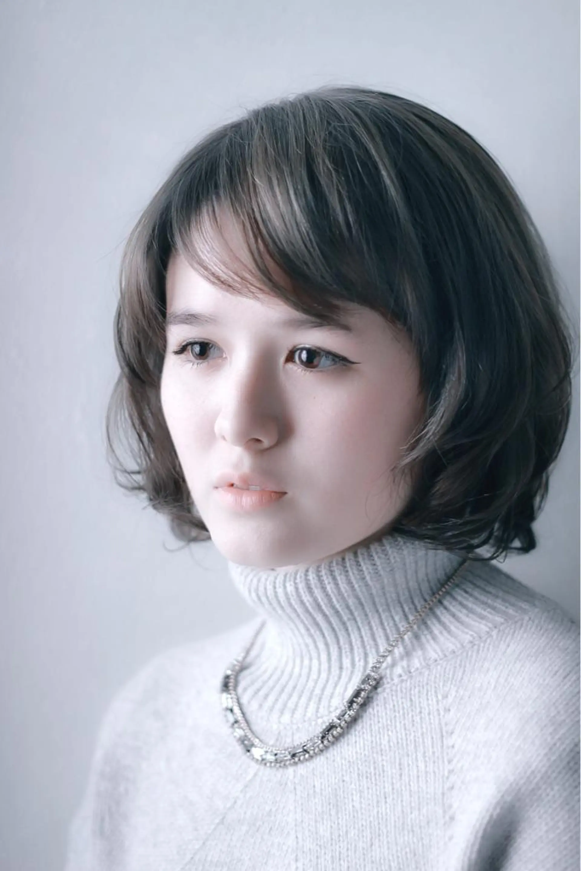 ショート ミディアム カラー パーマ 川間 将彦のヘアスタイル