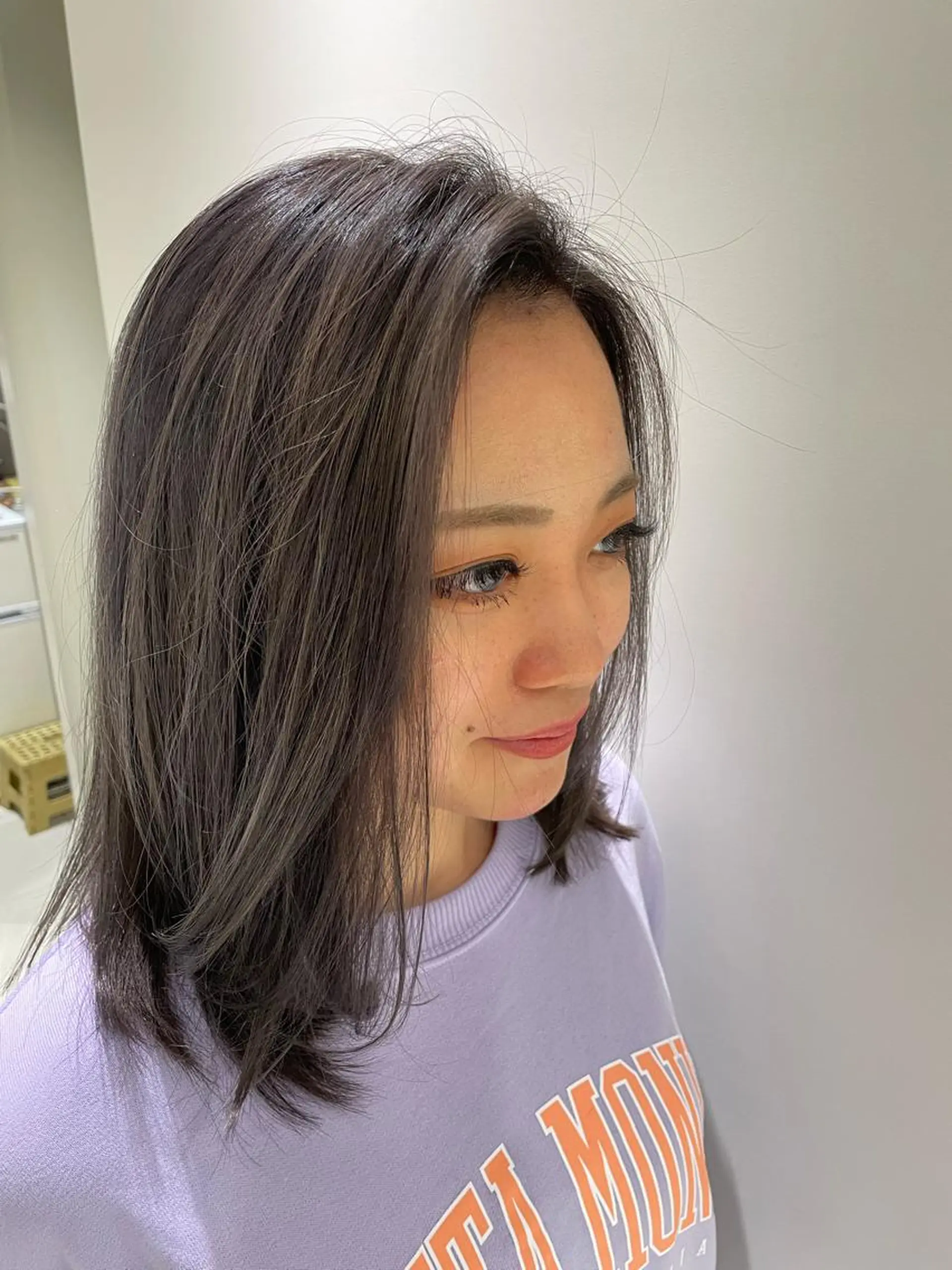 セミロング 髪質改善クロスパーマ モリオカ モエ💫のその他イメージ