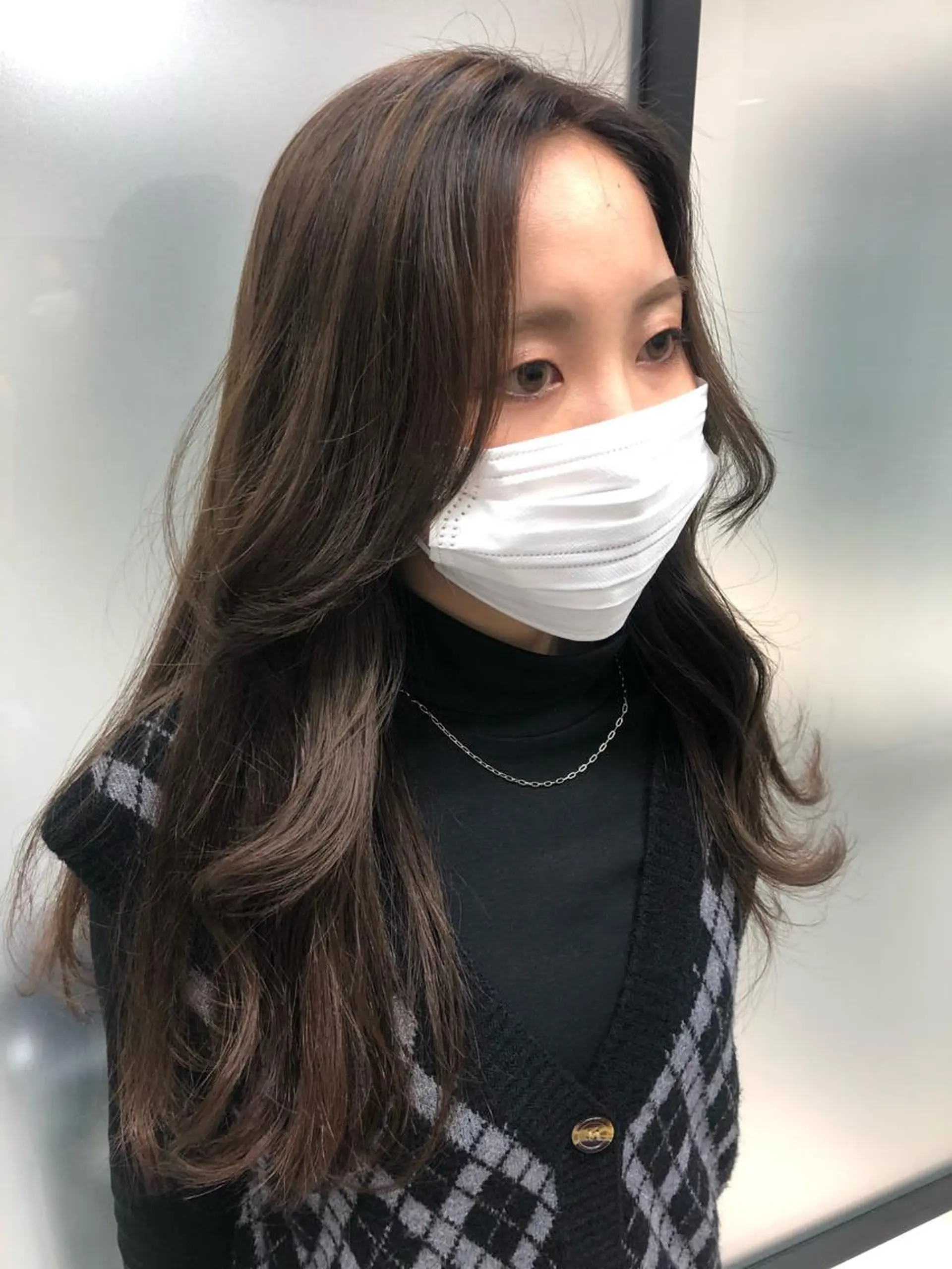 ロング カラー グレージュ yuuna/ ハッシュカット🎀のヘアスタイル