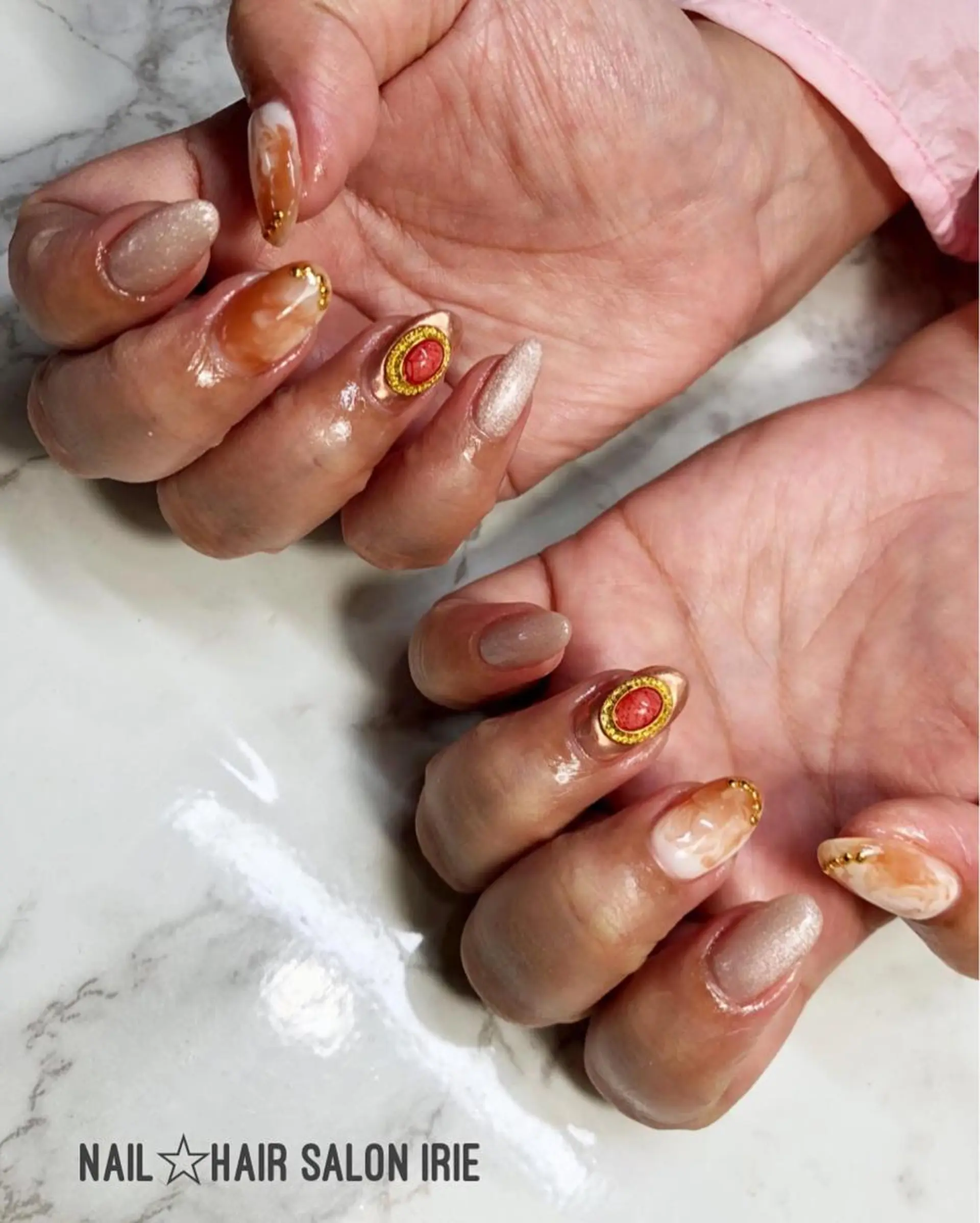 ネイル ハンドネイル Hair salon Irie所属・與儀 知佳のネイルデザイン