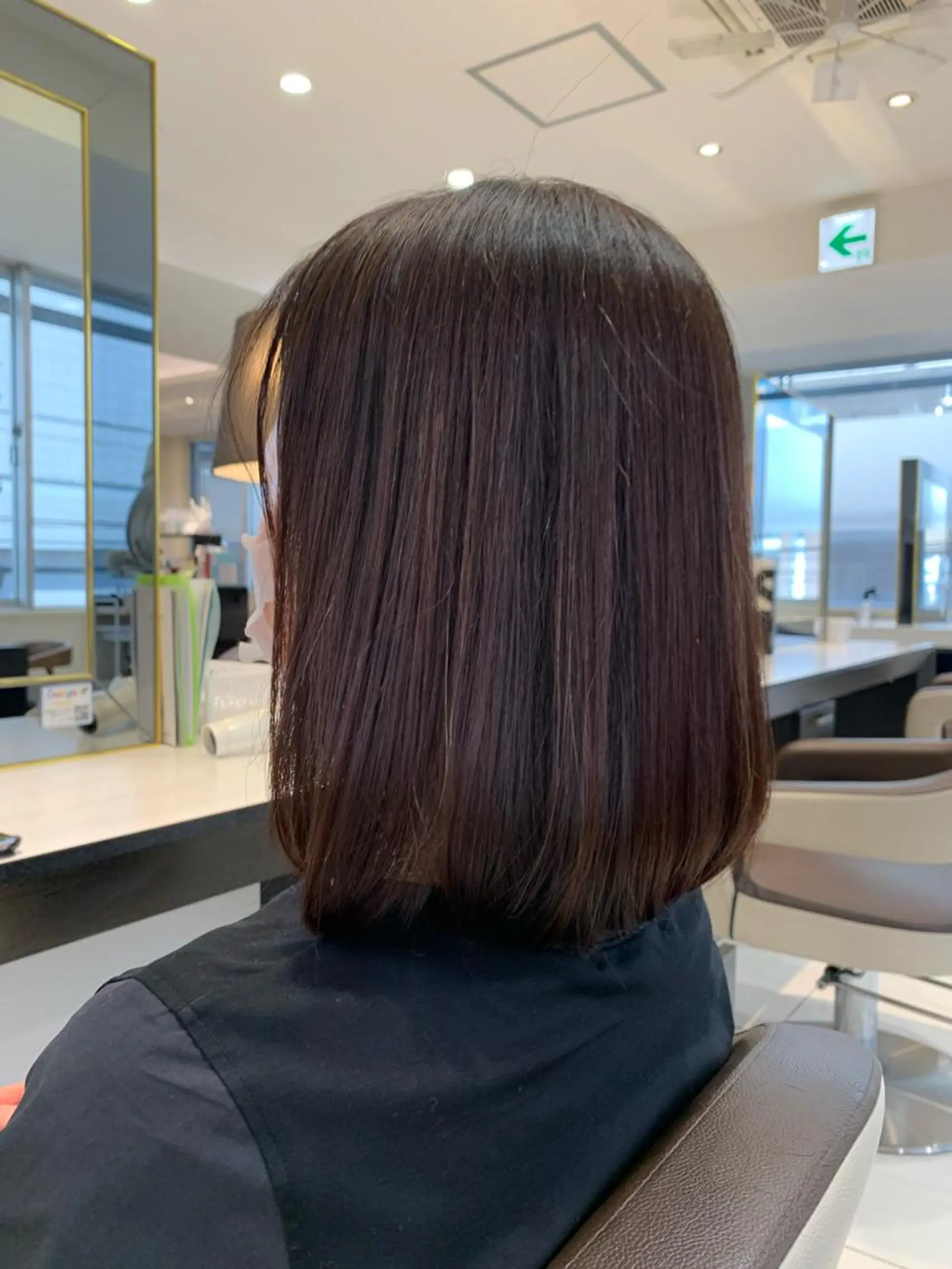 ミディアム カラー パーマ 小田切 栄司のヘアスタイル