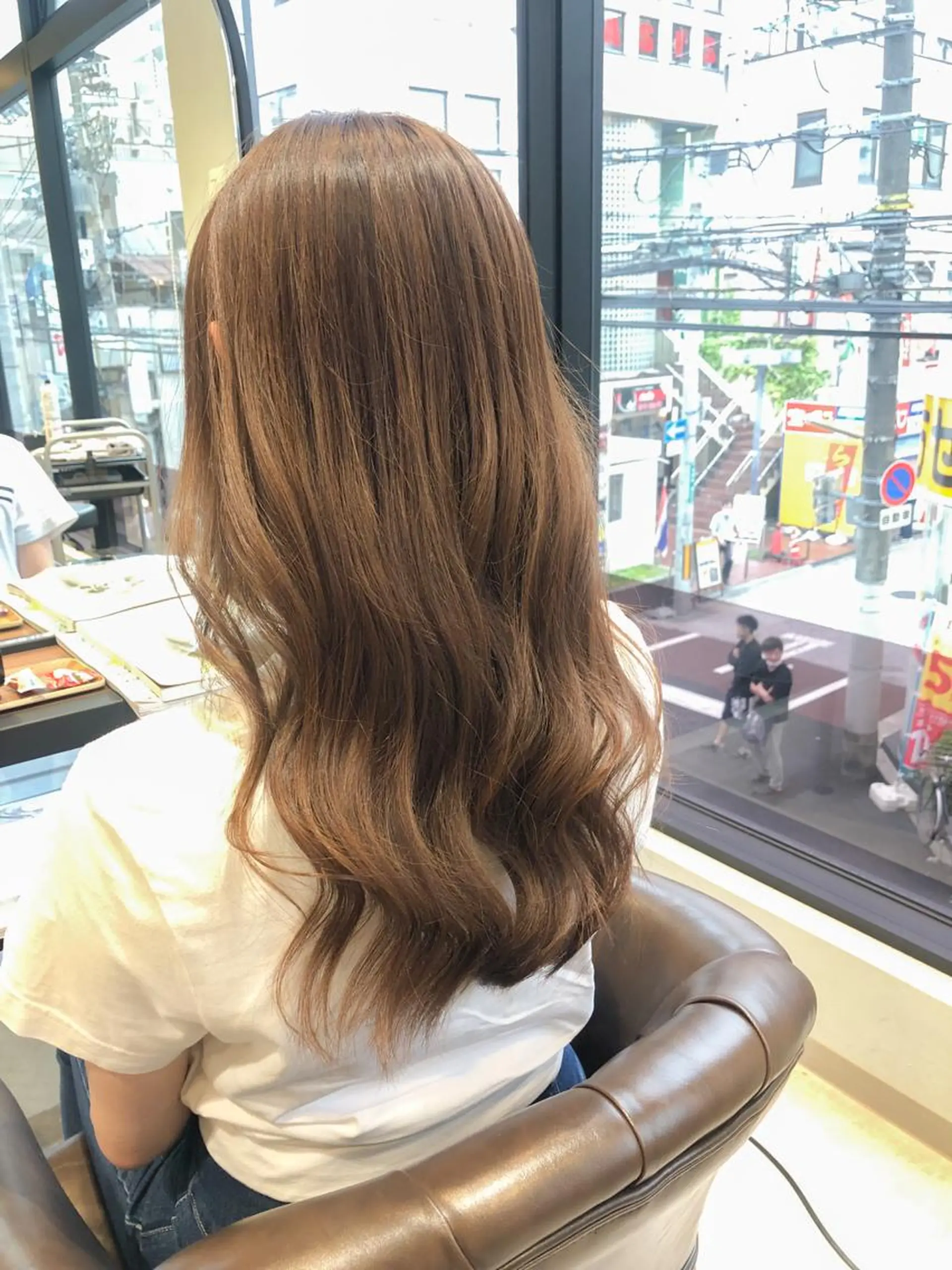 セミロング カラー 💎エクステ専門店 BIZE梅田🇰🇷のヘアスタイル