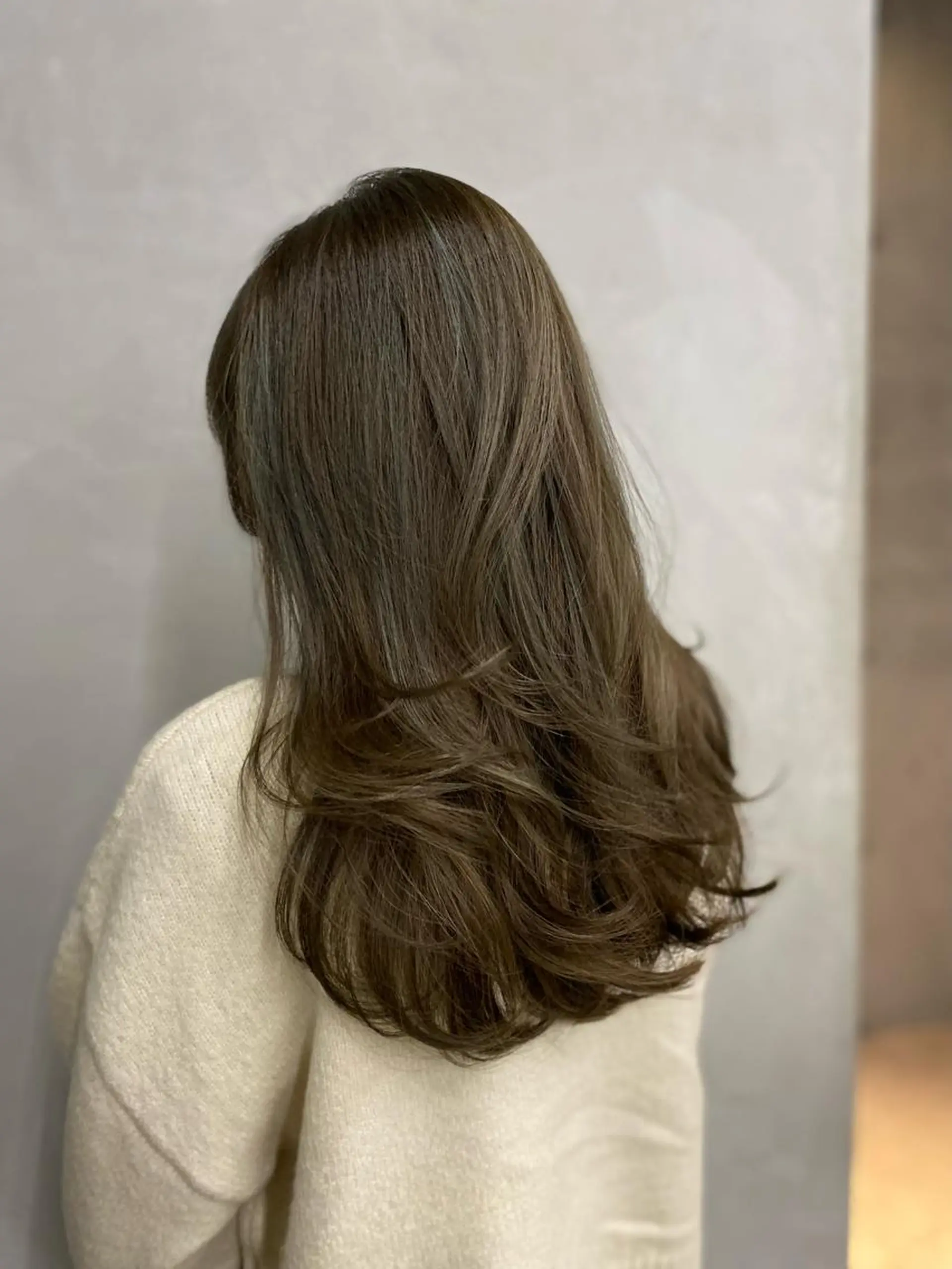 セミロング カラー カット ヘアカラー トリートメント レイヤー/柔色 カラー/SAkiのヘアスタイル