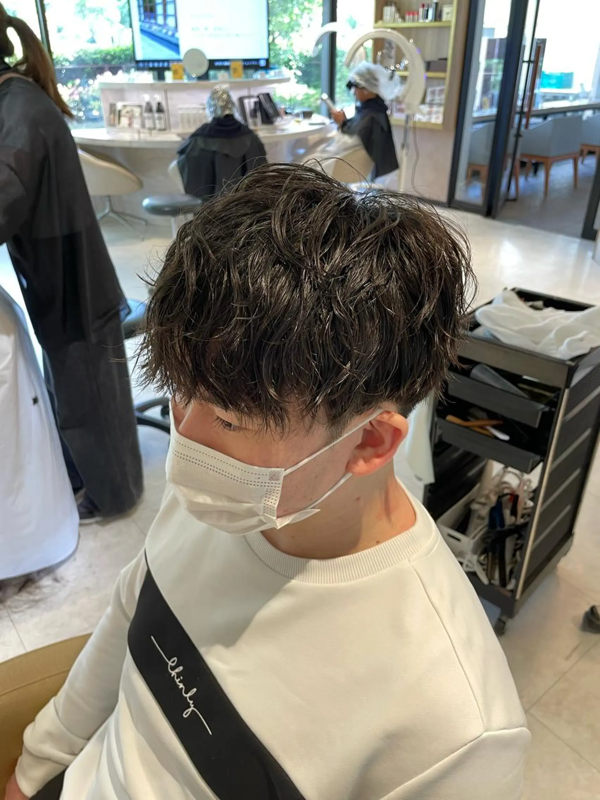 ショート パーマ メンズ ニュアンスパーマ メンズ専門美容師✂︎ 大庭勝己のヘアスタイル