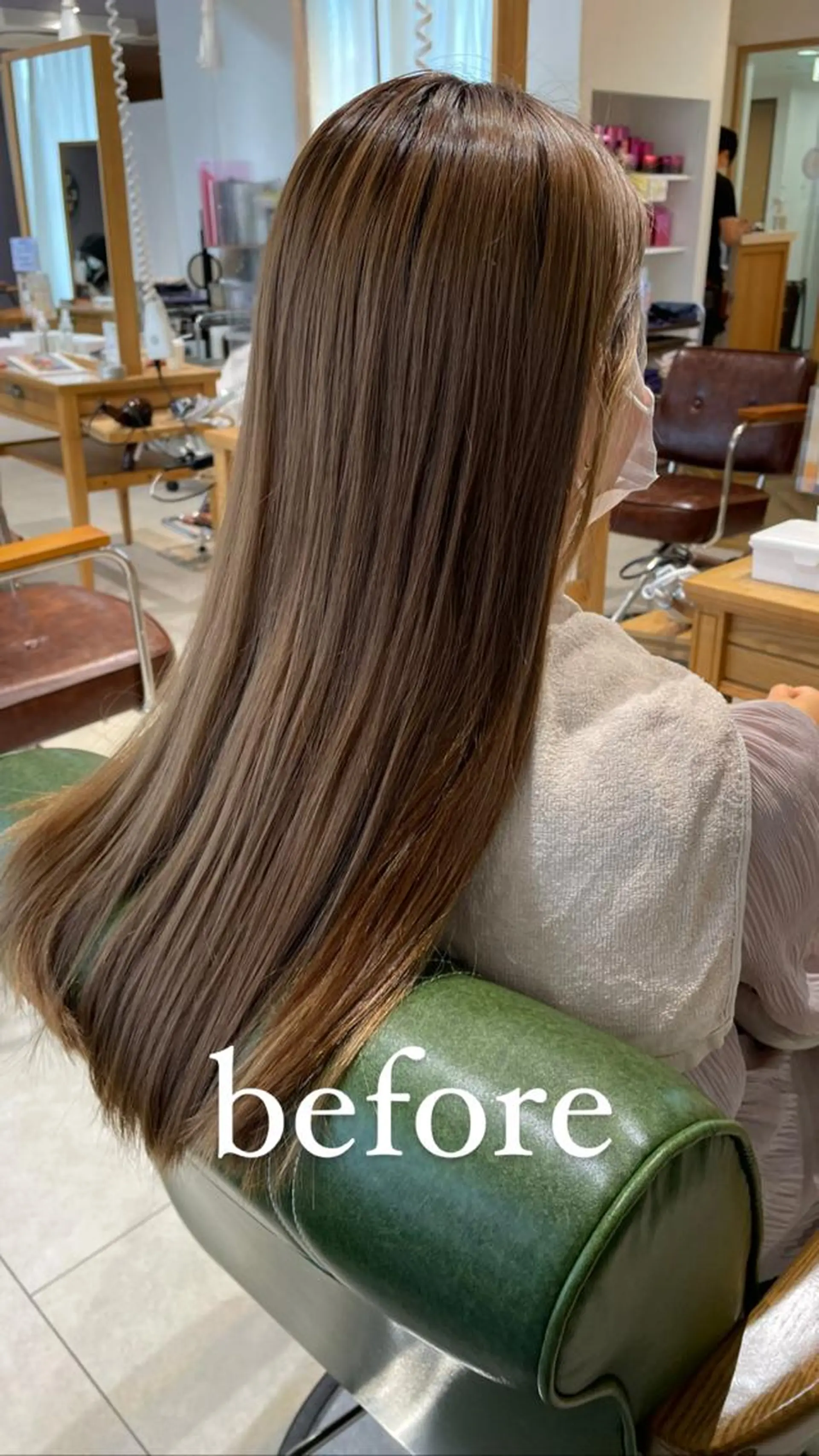 ロング カラー ベージュカラー ピンクカラー ピンクベージュ カット ヘアカラー トリートメント eins.hair所属・過去一の柔髪ヘア 🌿einshairのヘアスタイル