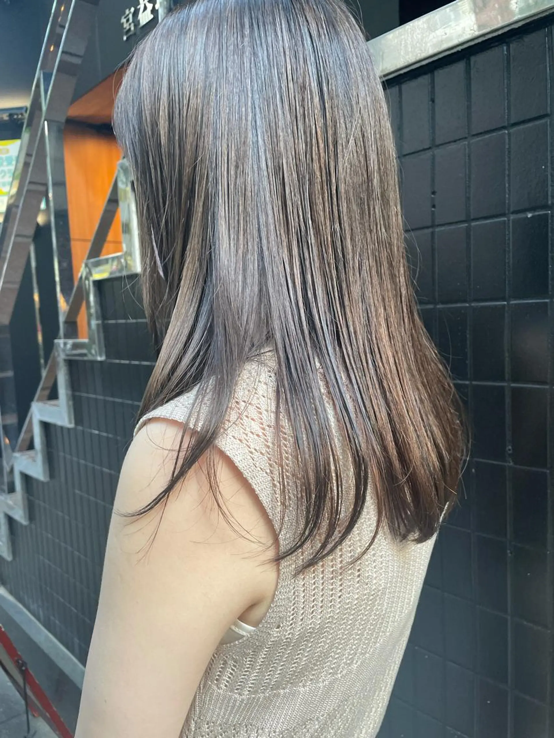 ロング カラー ヘアアレンジ アディクシーカラー ブルーカラー ブルージュ ヘアカラー トリートメント Feria所属・カウンセリング重視 🌿‬Tsuyukiのヘアスタイル