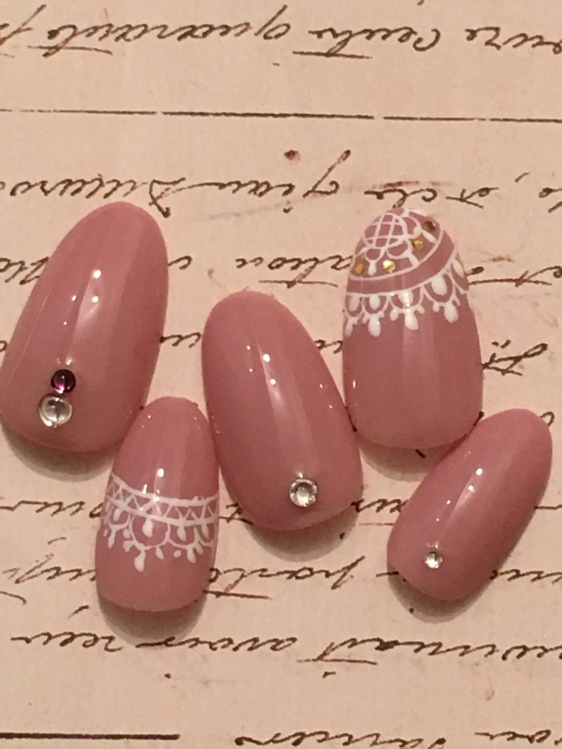 ネイル レース 古川 里美のネイルデザイン