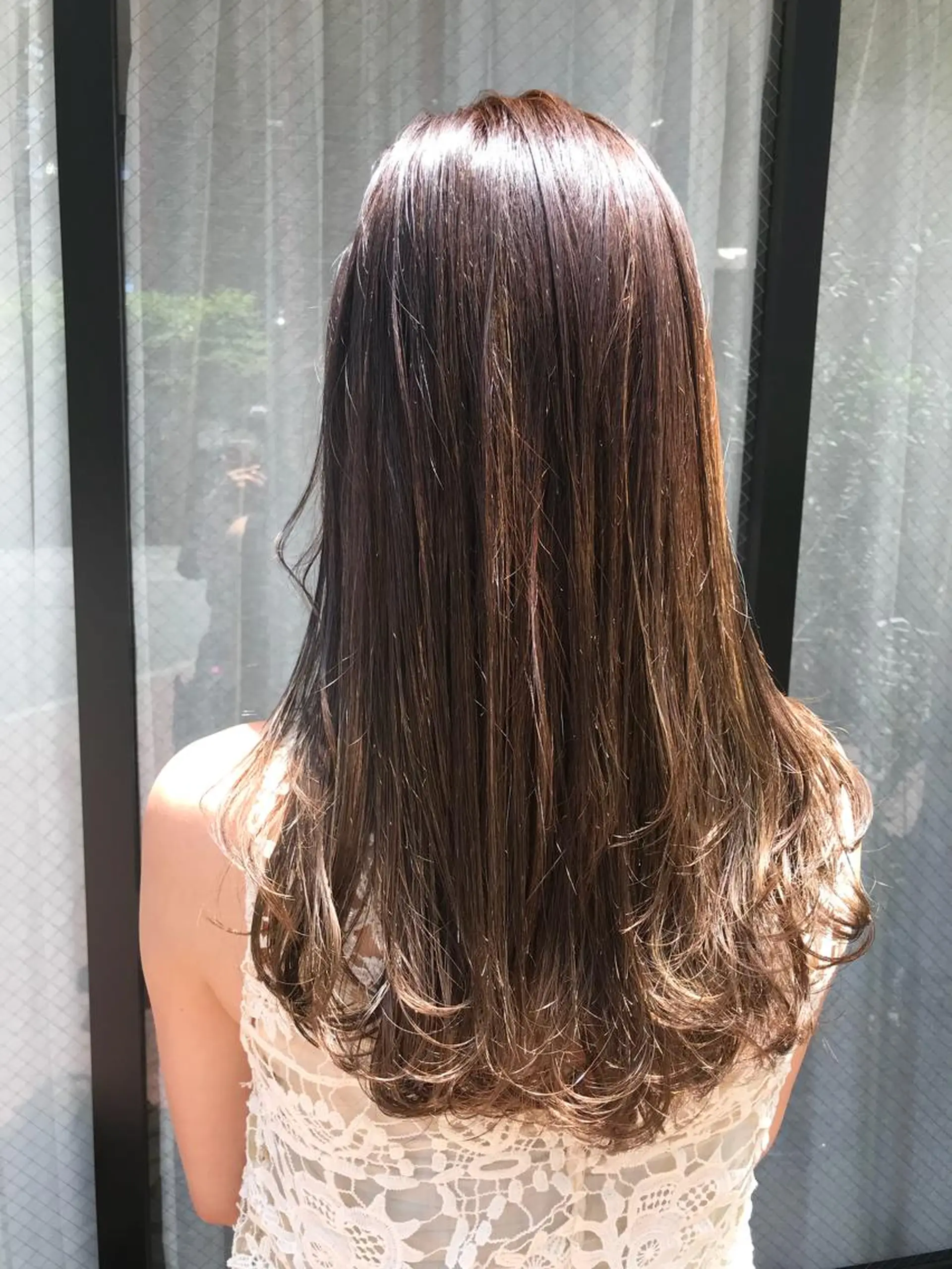 ロング カラー ヘアカラー トリートメント レイヤー/顔周り /AKARIのヘアスタイル