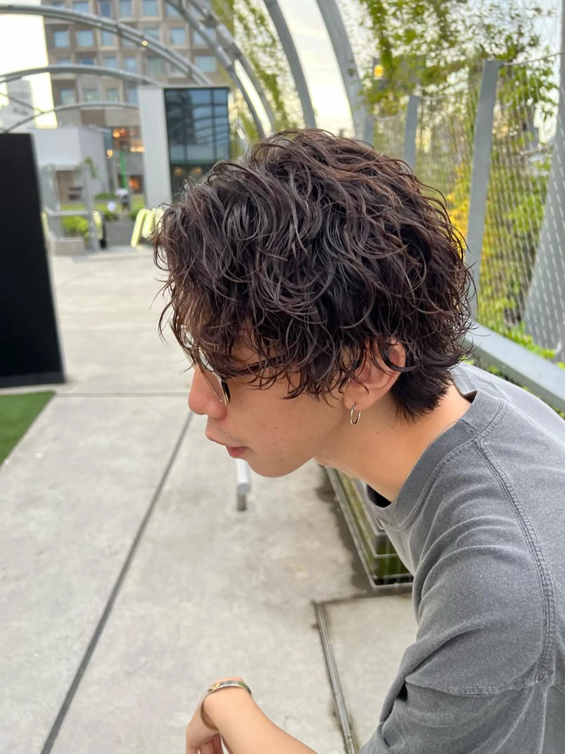 ミディアム ミディアムパーマ バレイヤージュ職人 🔥代表YU-SHIのヘアスタイル