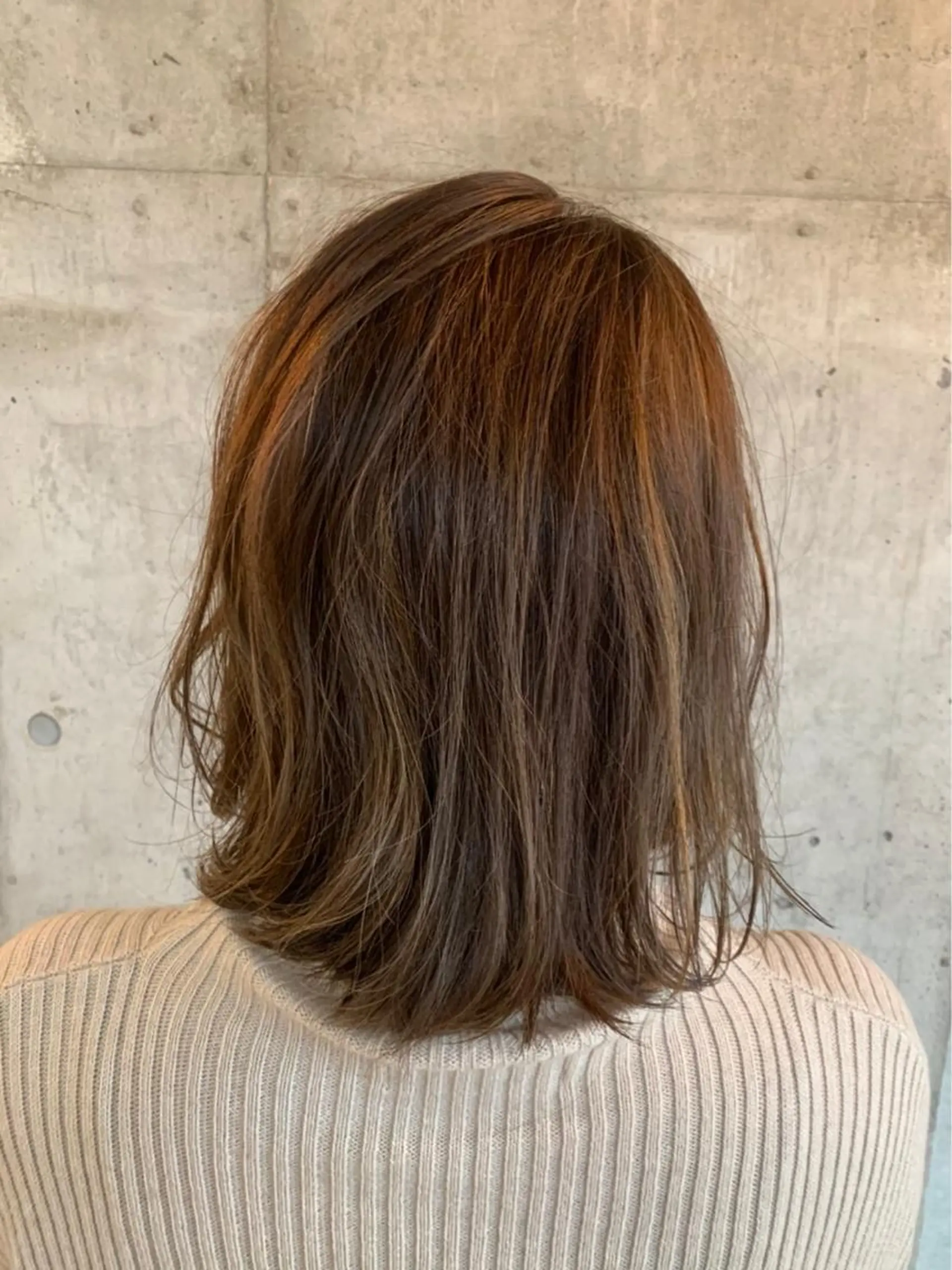 ミディアム カラー ヘアカラー トリートメント ヘアセット 💘透明感カラー💘 沖本 将宏のヘアスタイル