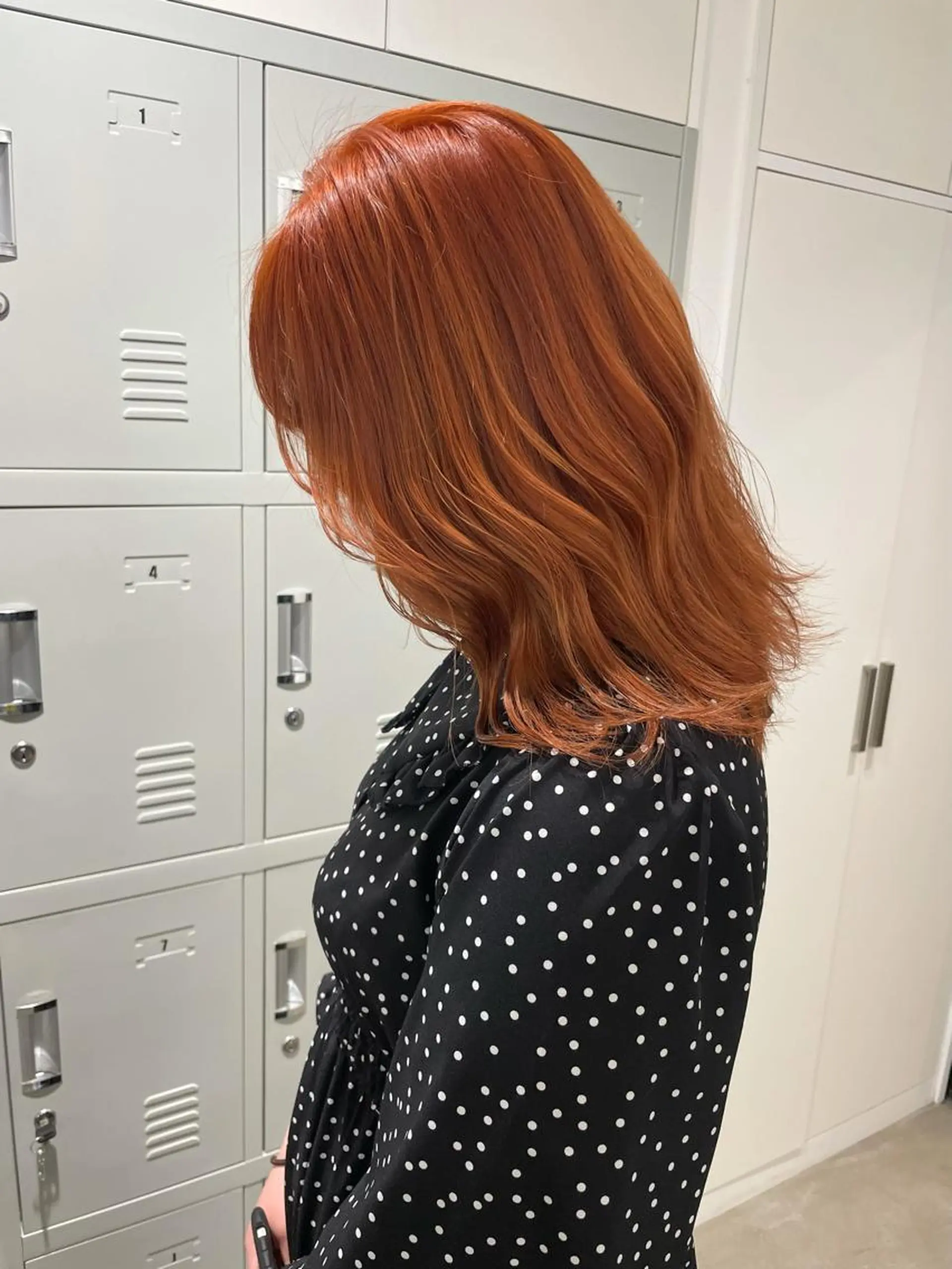 セミロング カラー オレンジ カット ヘアカラー トリートメント 2nd所属・🤍2nd🤍田所 美希のヘアスタイル