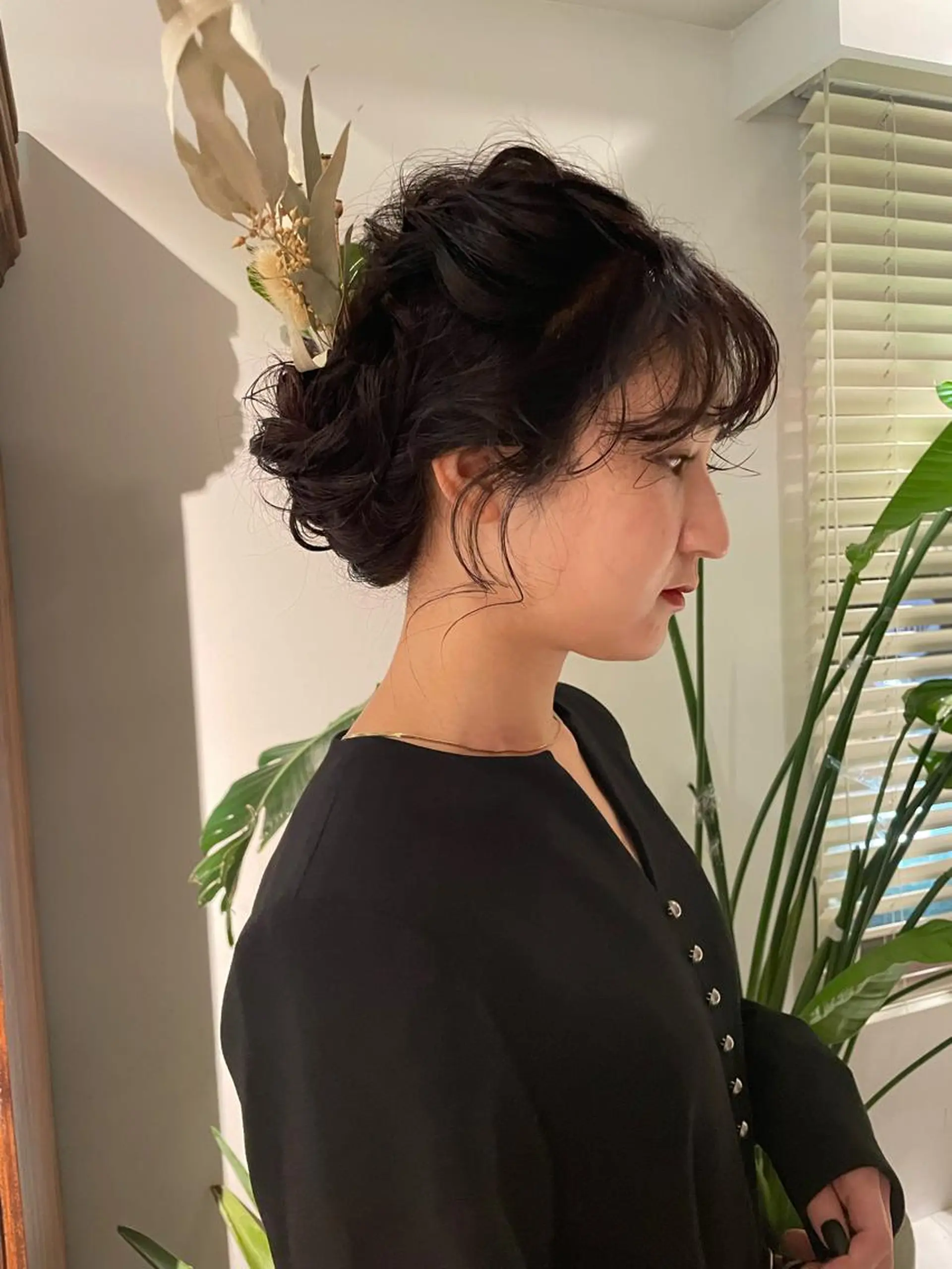 セミロング ヘアアレンジ classic 新横浜所属・大人girly🛋️ 🤍yukakoのヘアスタイル