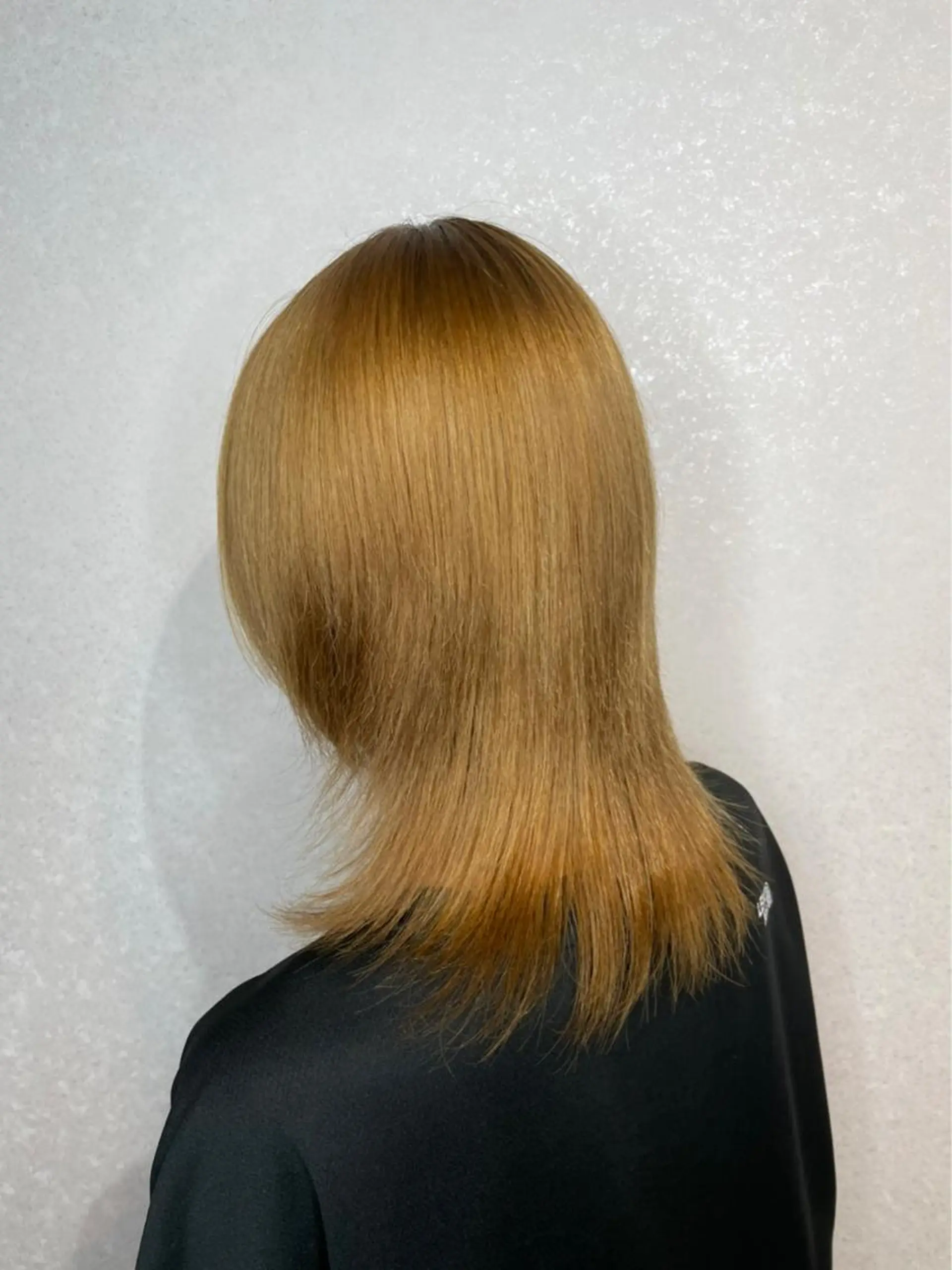 ミディアム カラー 縮毛矯正 久木崎 恒有のヘアスタイル