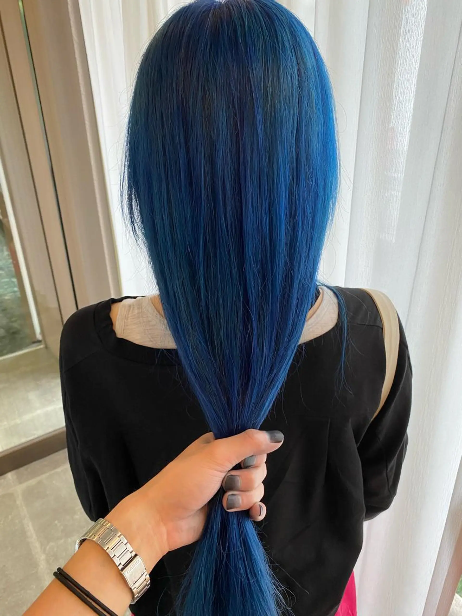 セミロング カラー ブルーカラー ヘアカラー トリートメント ヘアセット cecil hair 難波店所属・髪質改善透明感カラー /SHOGO☀️のヘアスタイル