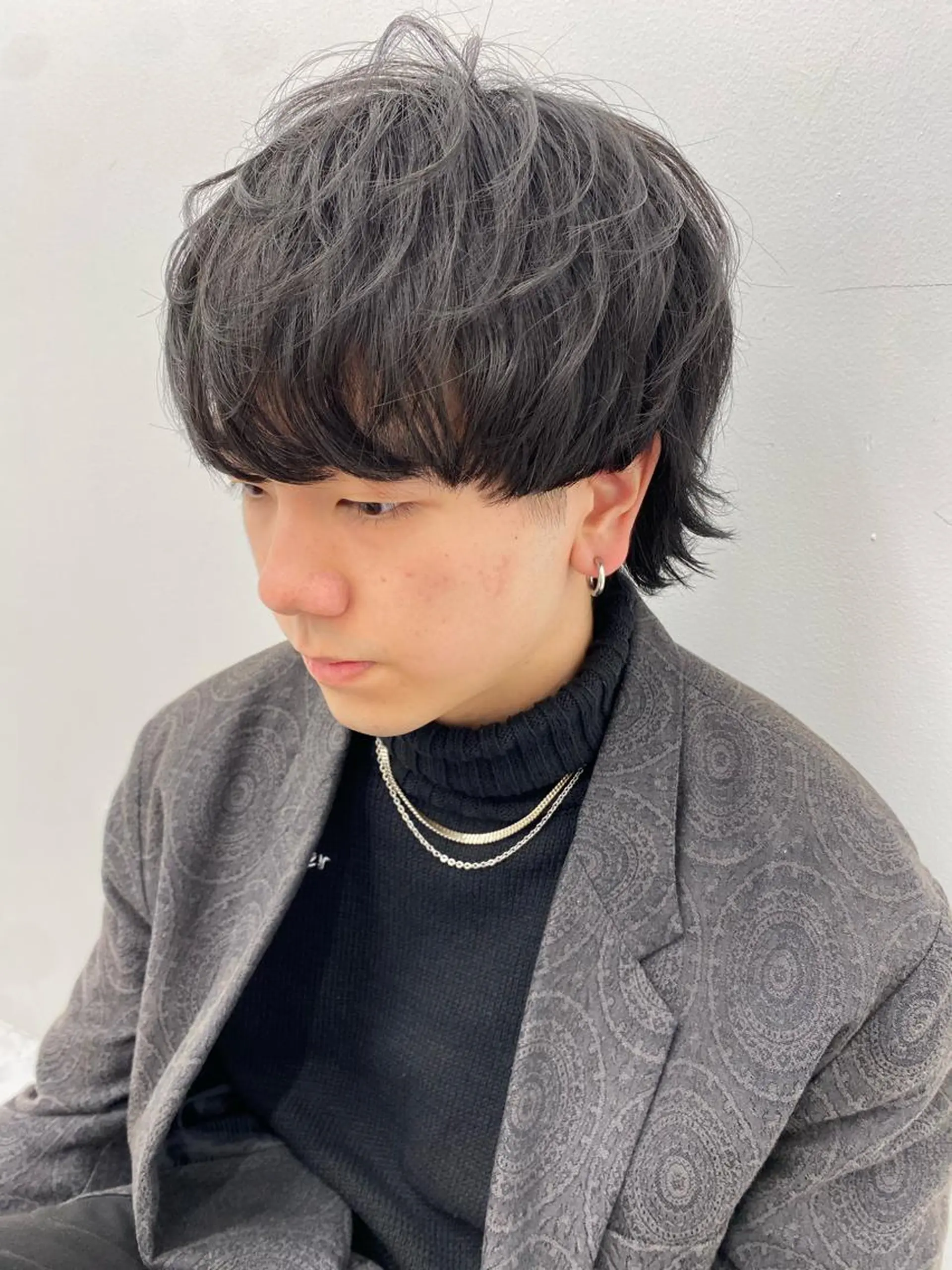 メンズ マッシュウルフ マッシュ メンズウルフカット ウルフカット カット .Hallis所属・🔥メンズ特化🔥 永瀬椋のヘアスタイル