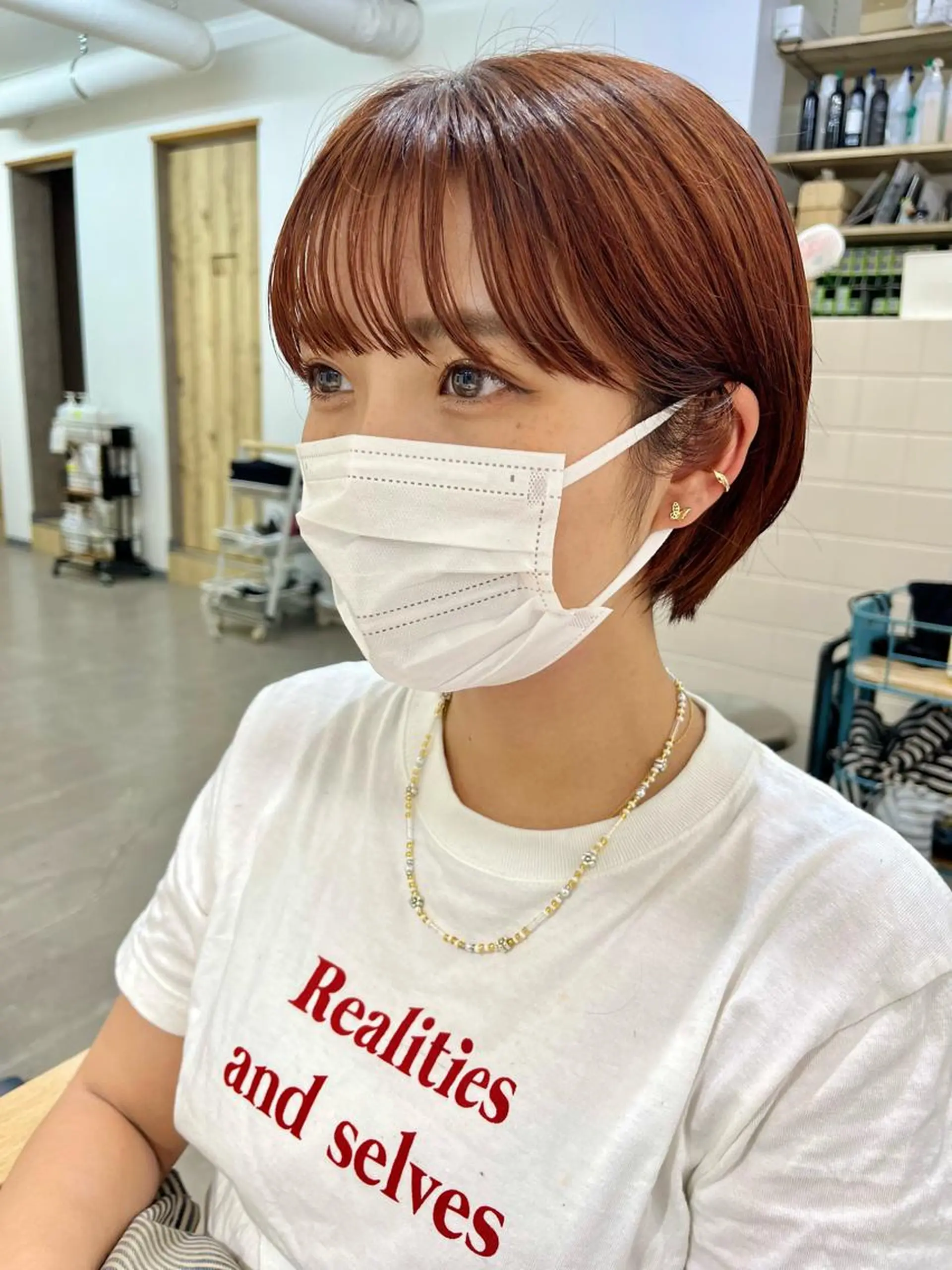 ショート カラー ヘアカラー トリートメント 🌼sunc HINAMI🌼のヘアスタイル