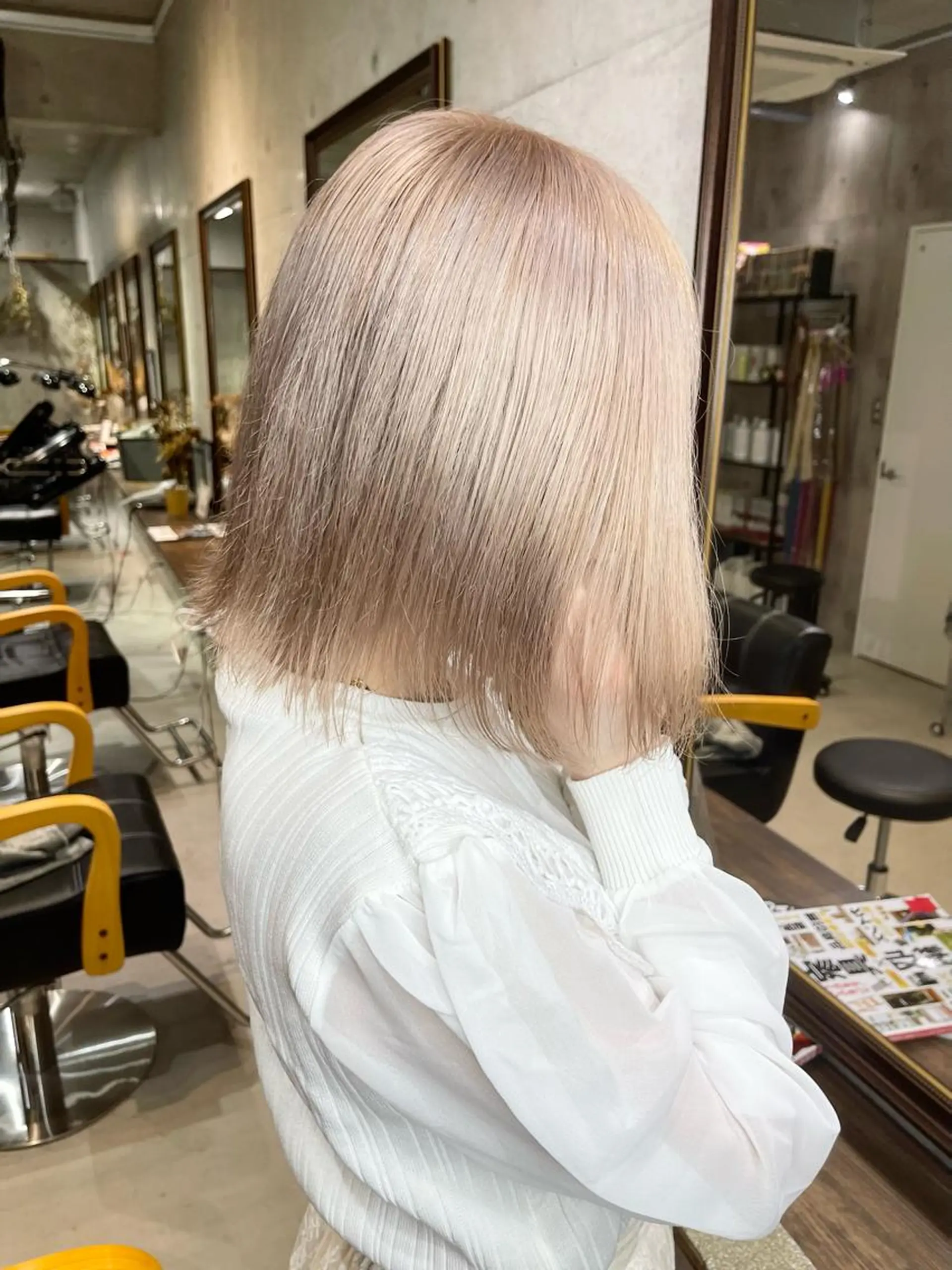 カラー ヘアカラー トリートメント 名古屋のピンク好き かずくん🦩のヘアスタイル