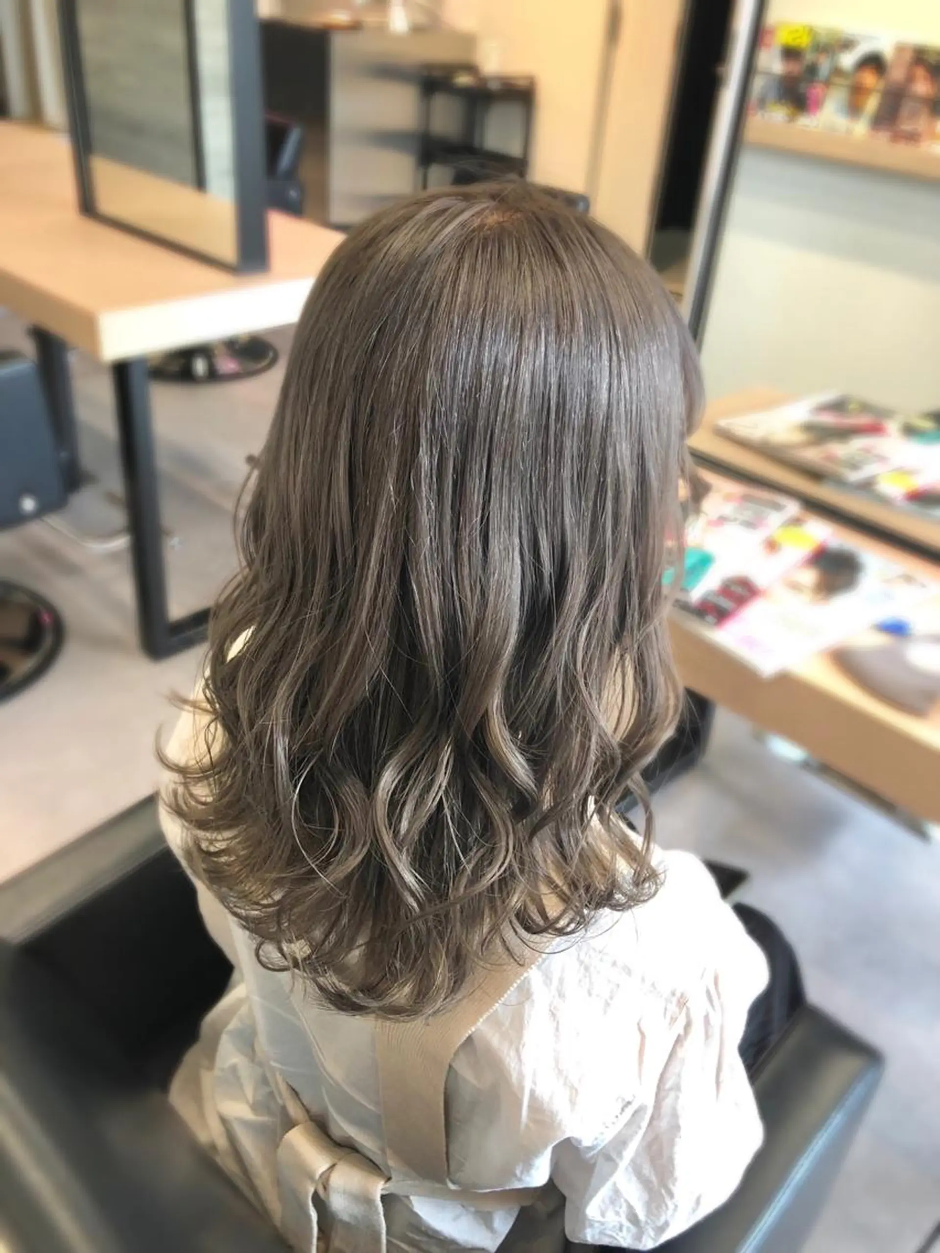 セミロング カラー ヘアアレンジ カット ヘアカラー トリートメント 🪞個室サロン/韓国 艶髪/keito🪞のヘアスタイル