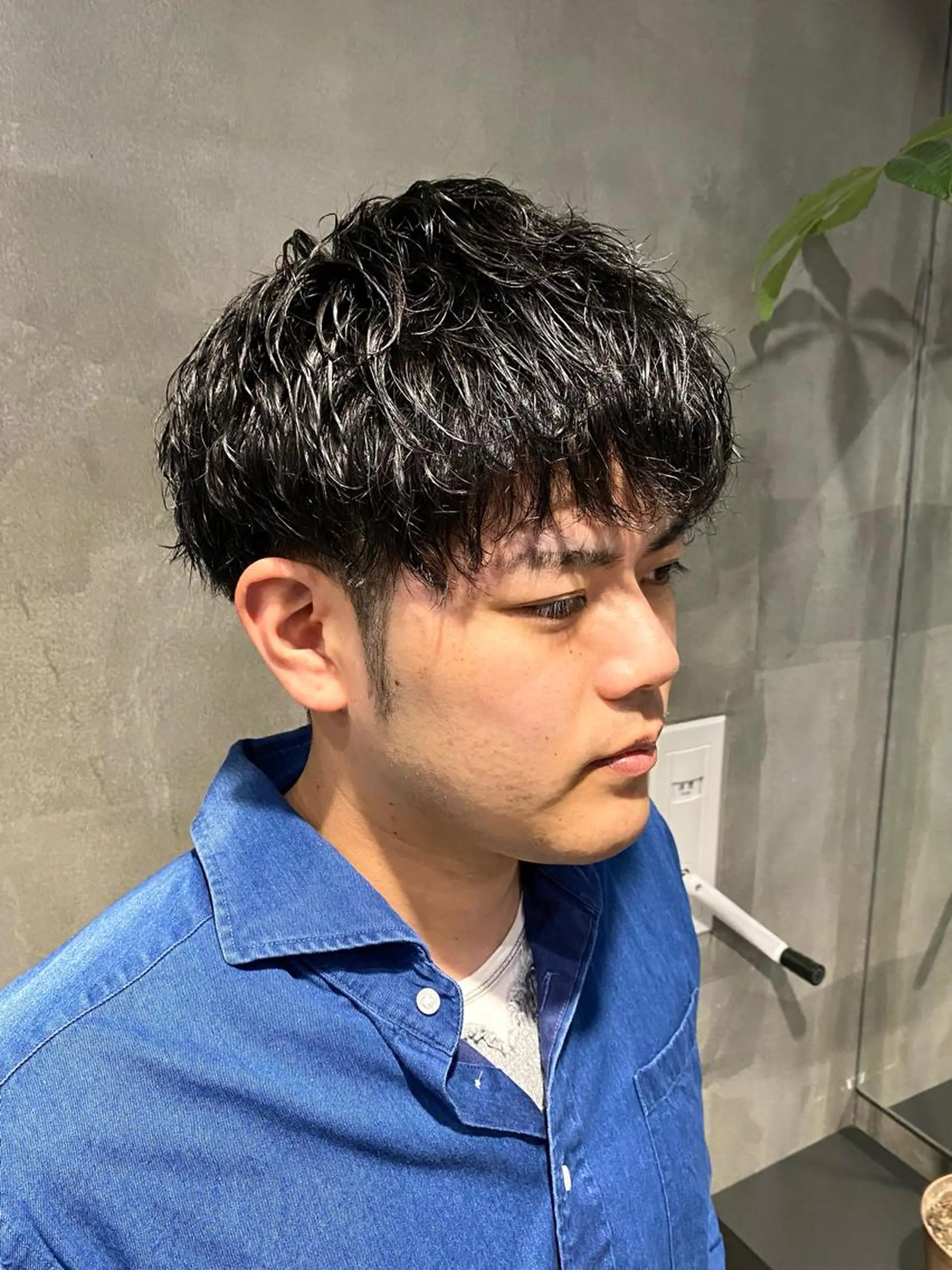 ショート パーマ メンズ カット パーマ Agu hair lore沼館店所属・八戸パーマ/メンズパ ーマ/シンゴ。のヘアスタイル