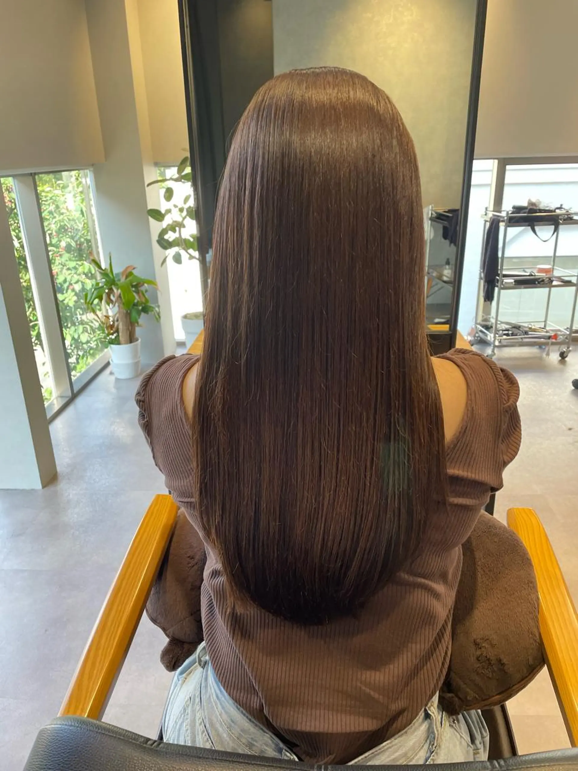 ロング カラー 縮毛矯正 韓国風/オシャレ /縮毛矯正/滝口琴未のヘアスタイル