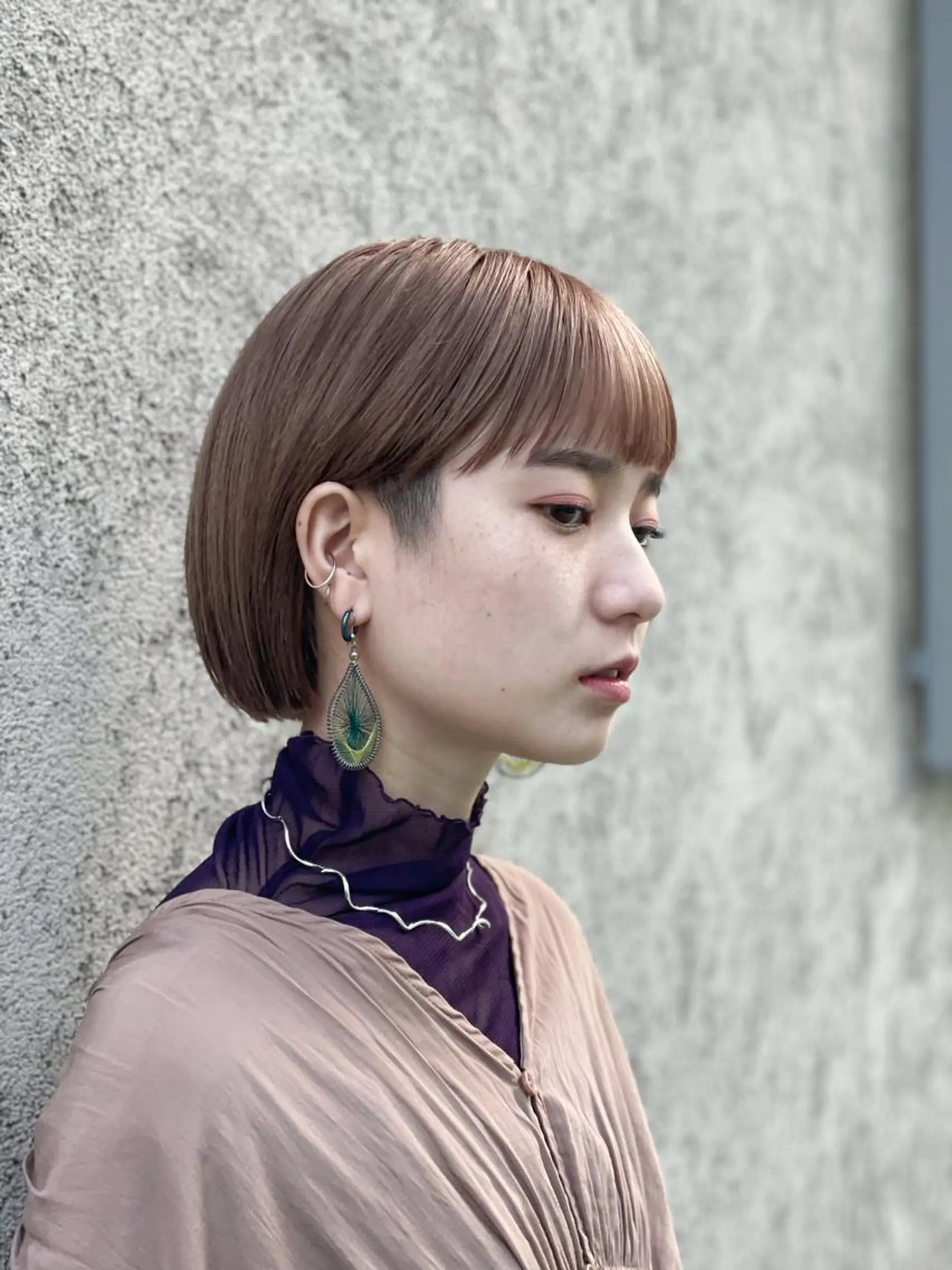 ショート ボブ ショートヘア ワイドバング 野間 祐哉のヘアスタイル