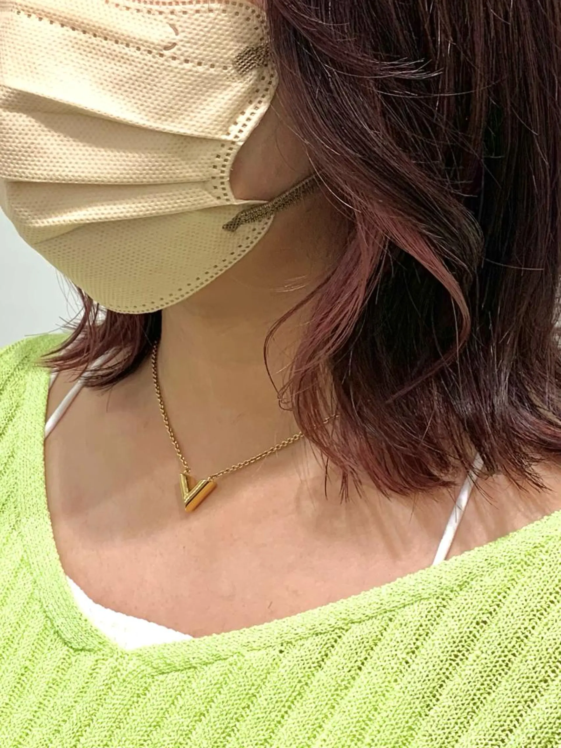 ミディアム カラー レイヤー ハイトーン 暖色⭐︎KANAKOのヘアスタイル