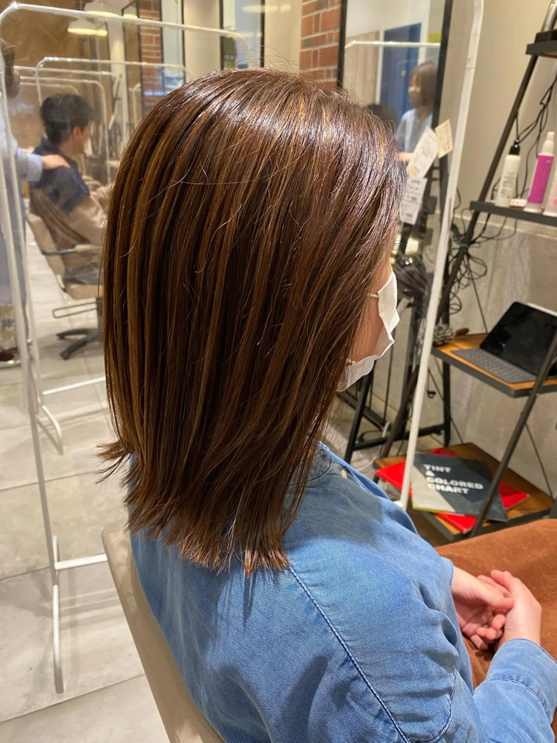 カラー ハイライトカラー 長津 健一郎のヘアスタイル