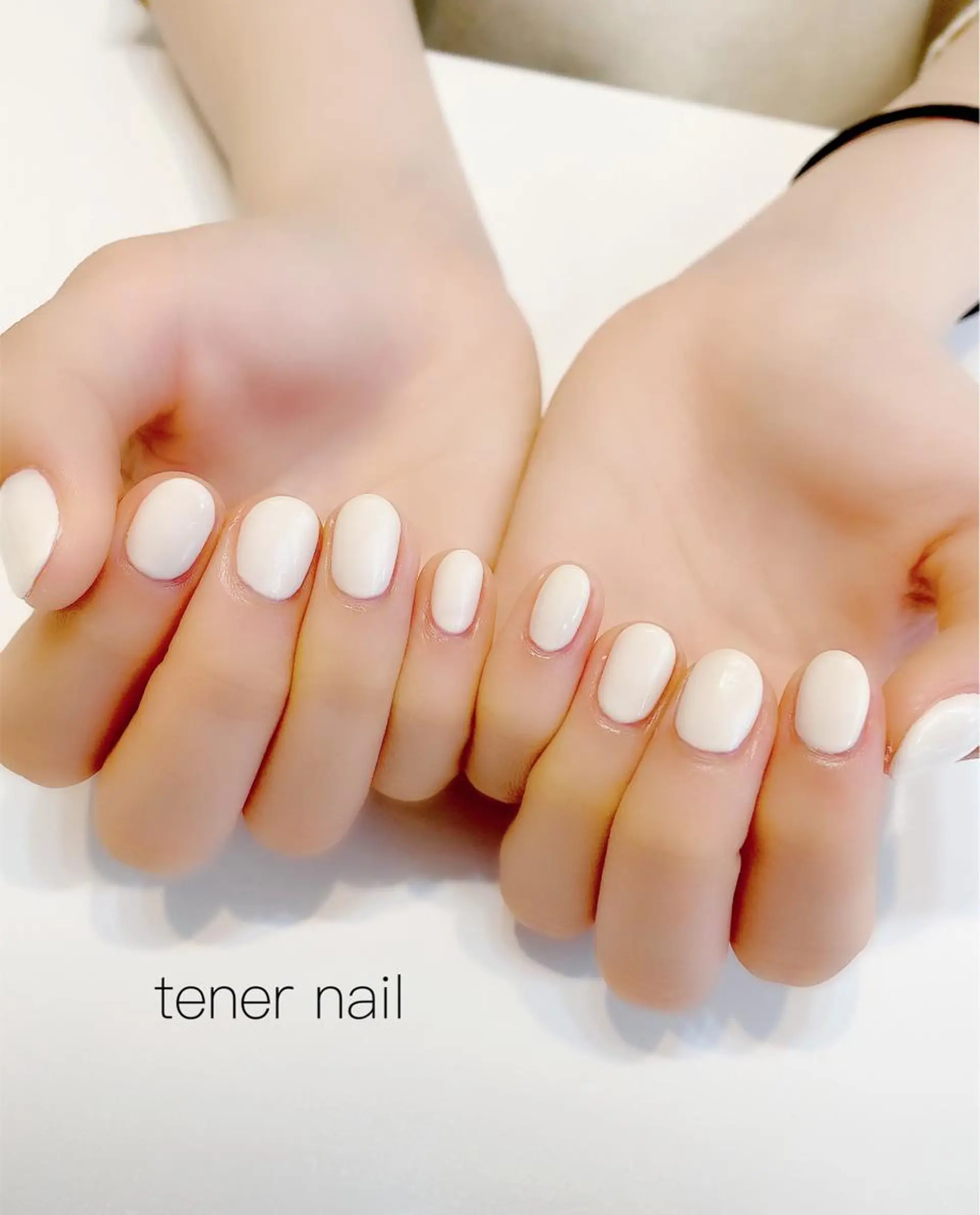 ネイル ワンカラーネイル ホワイト tener  nail  テネルネイル所属・テネルネイル tener nailのネイルデザイン