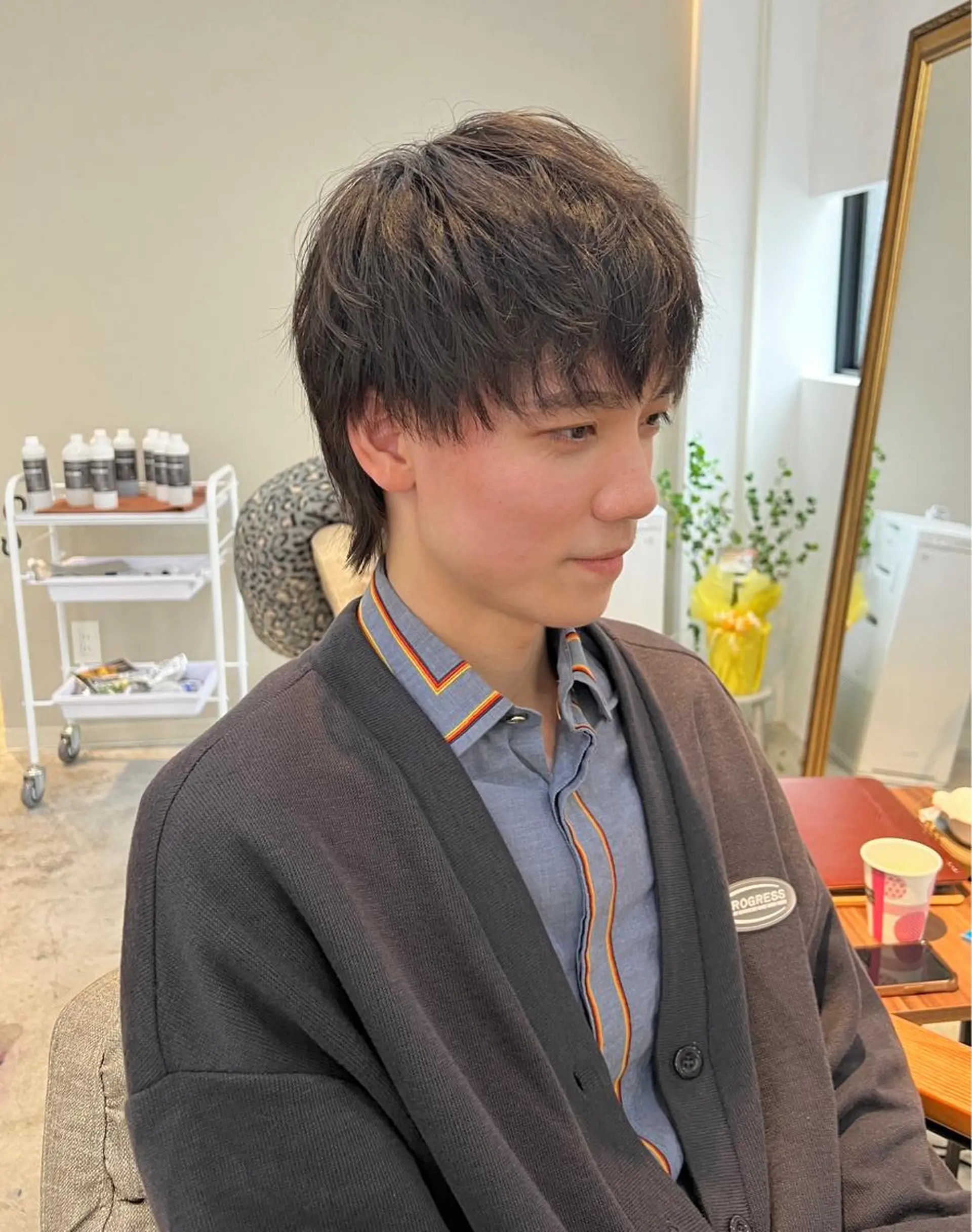 メンズ カット 目を惹く艶髪/髪質 改善カラー🤎ぐっちのヘアスタイル