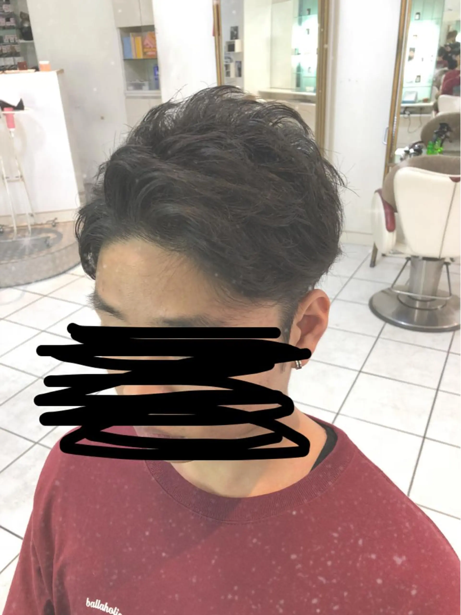 ショート メンズ アップバング ショートヘア 保住 亮太のヘアスタイル