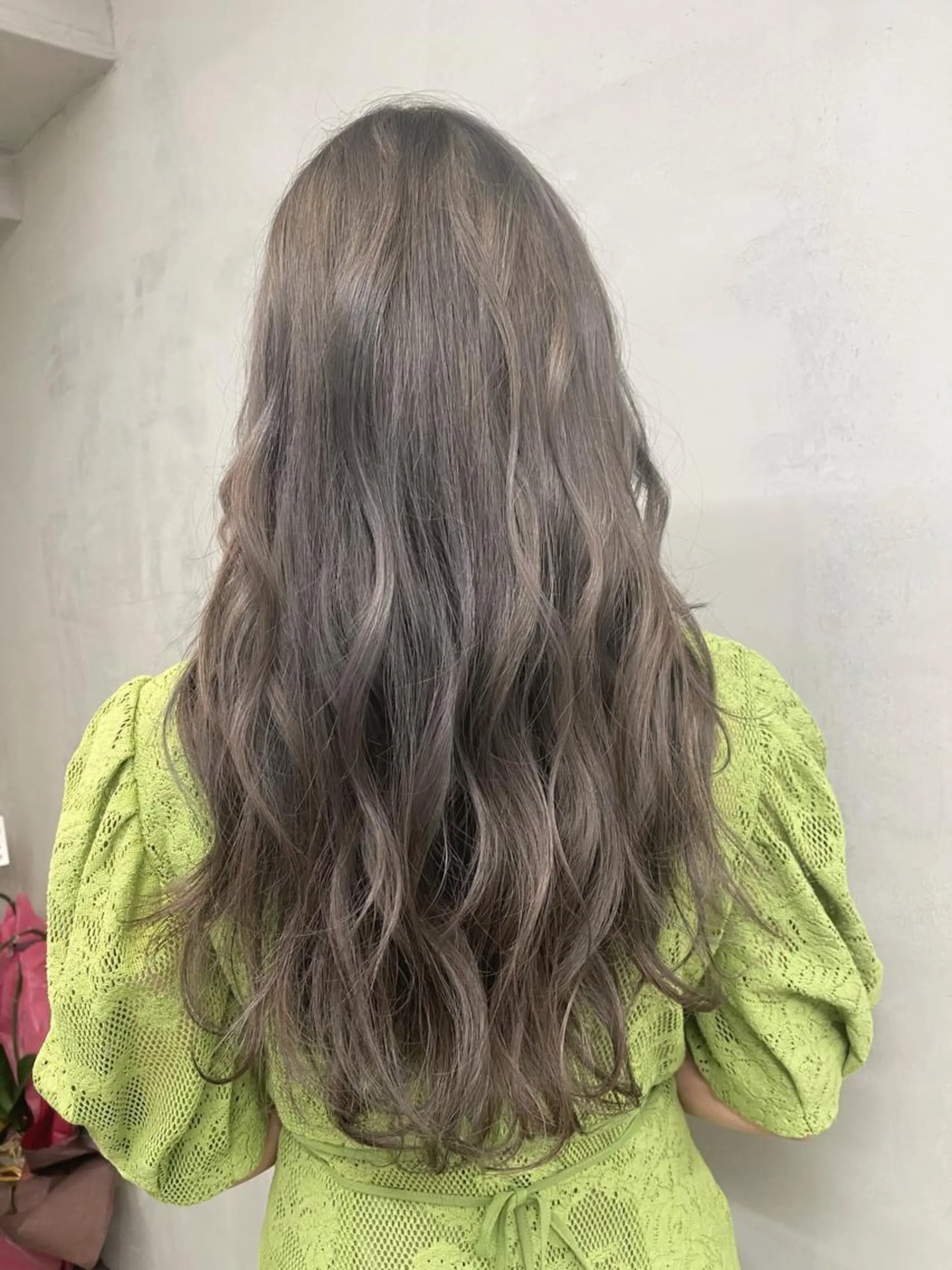 ロング カラー グレージュ ダブルカラー /まつ毛パーマ🎀のヘアスタイル