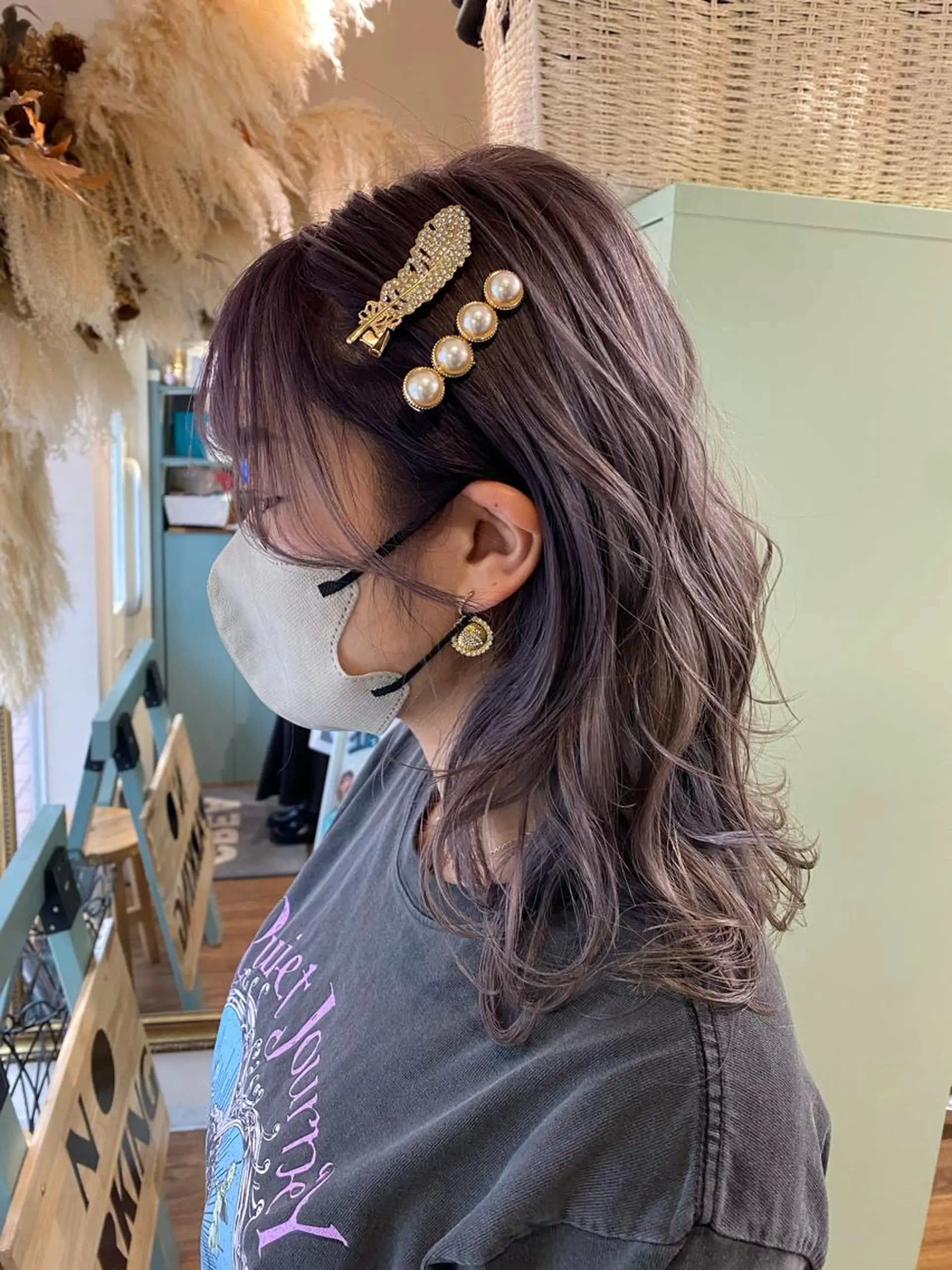 ミディアム カラー 透明感カラー/韓国 ヘア🩶yuri🩵のヘアスタイル