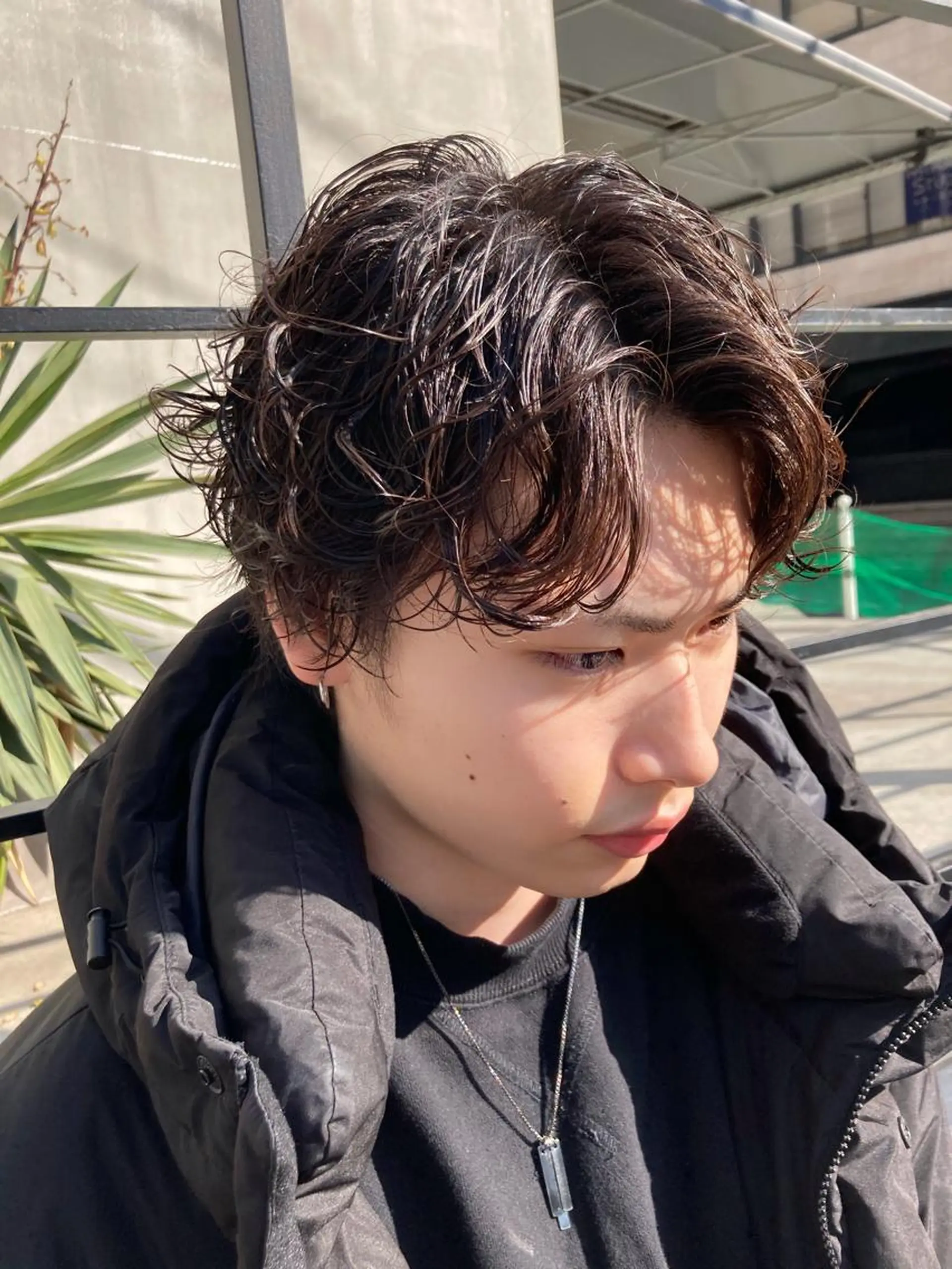 ショート カラー パーマ メンズ 🛑柔らか透明感 カラー🛑大谷のヘアスタイル