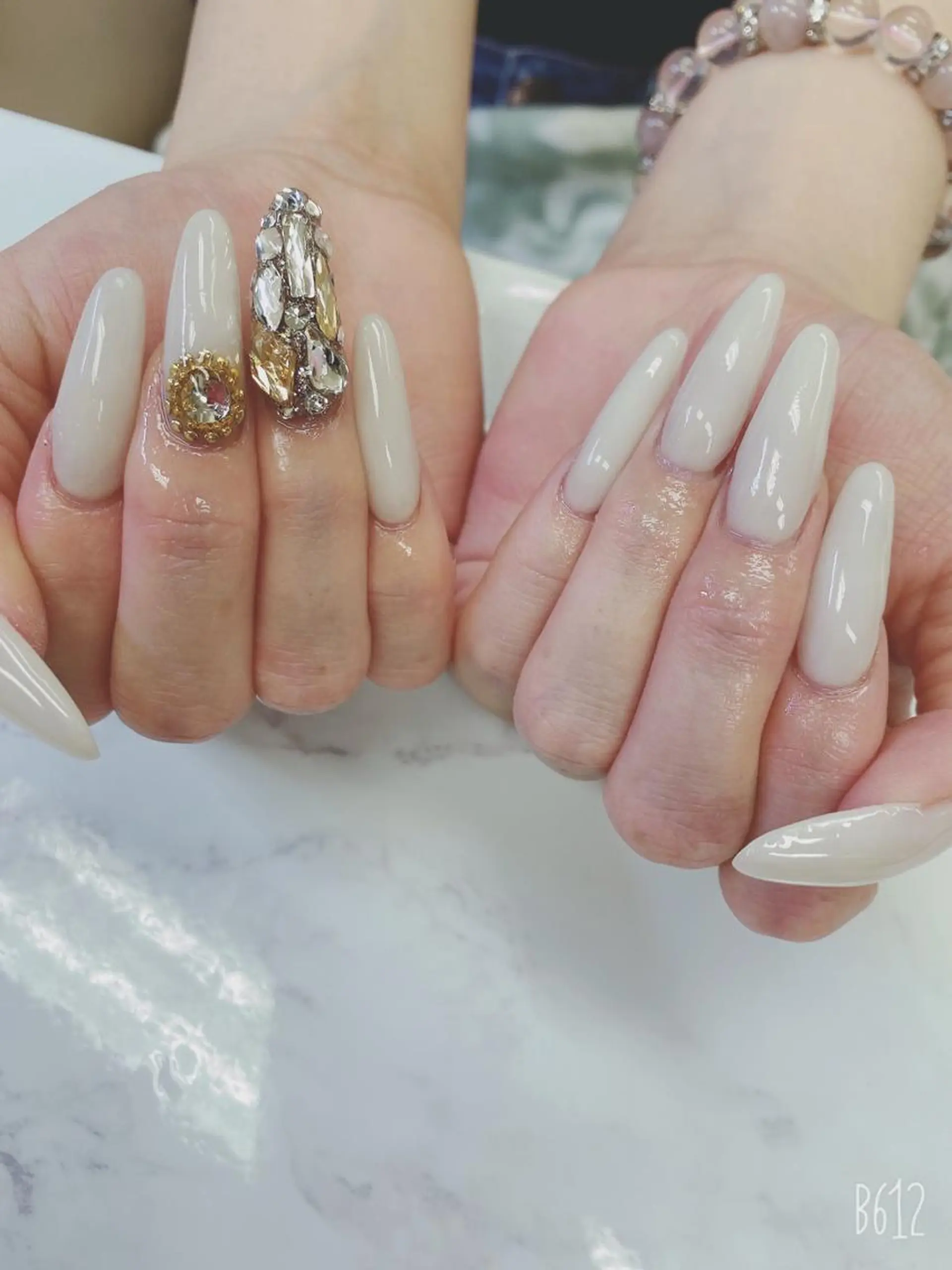 ロング ハンドネイル JNA認定講師🌸 RIEのネイルデザイン