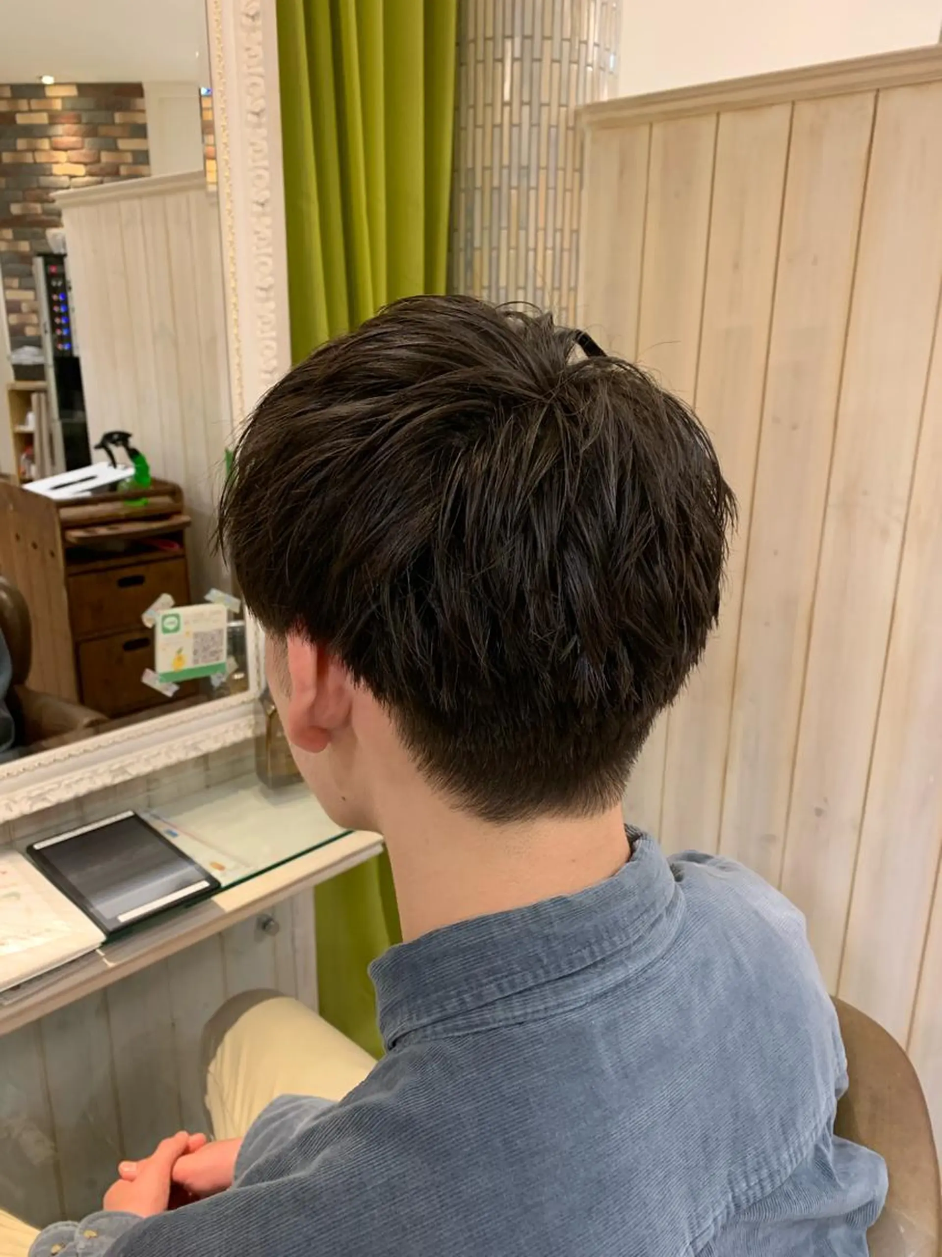 ミディアム カラー ヘアアレンジ メンズ 増渕 駿介のヘアスタイル