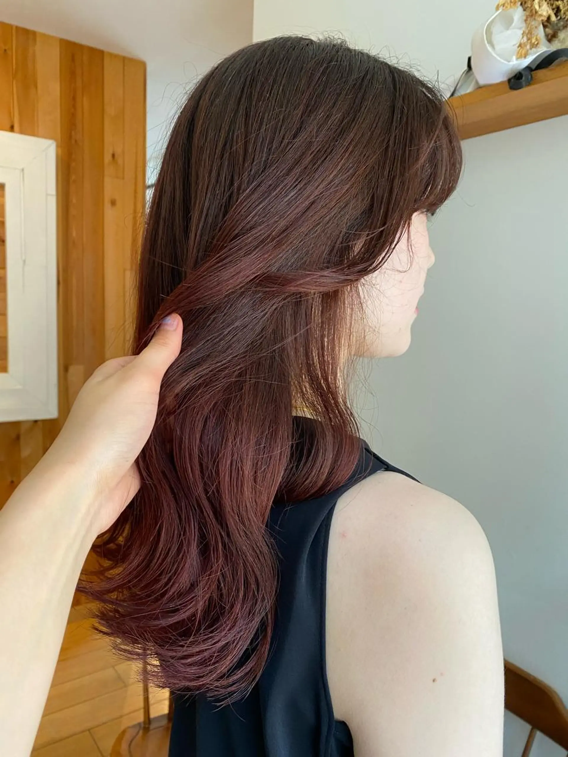 ロング カラー パーマ ヘアアレンジ メンズ キッズ ネイル マツエク・マツパ アイブロウ メンズブリーチ ブリーチ オレンジ オレンジピンク ピンクカラー Uil所属・インナーカラー/ KANAのヘアスタイル