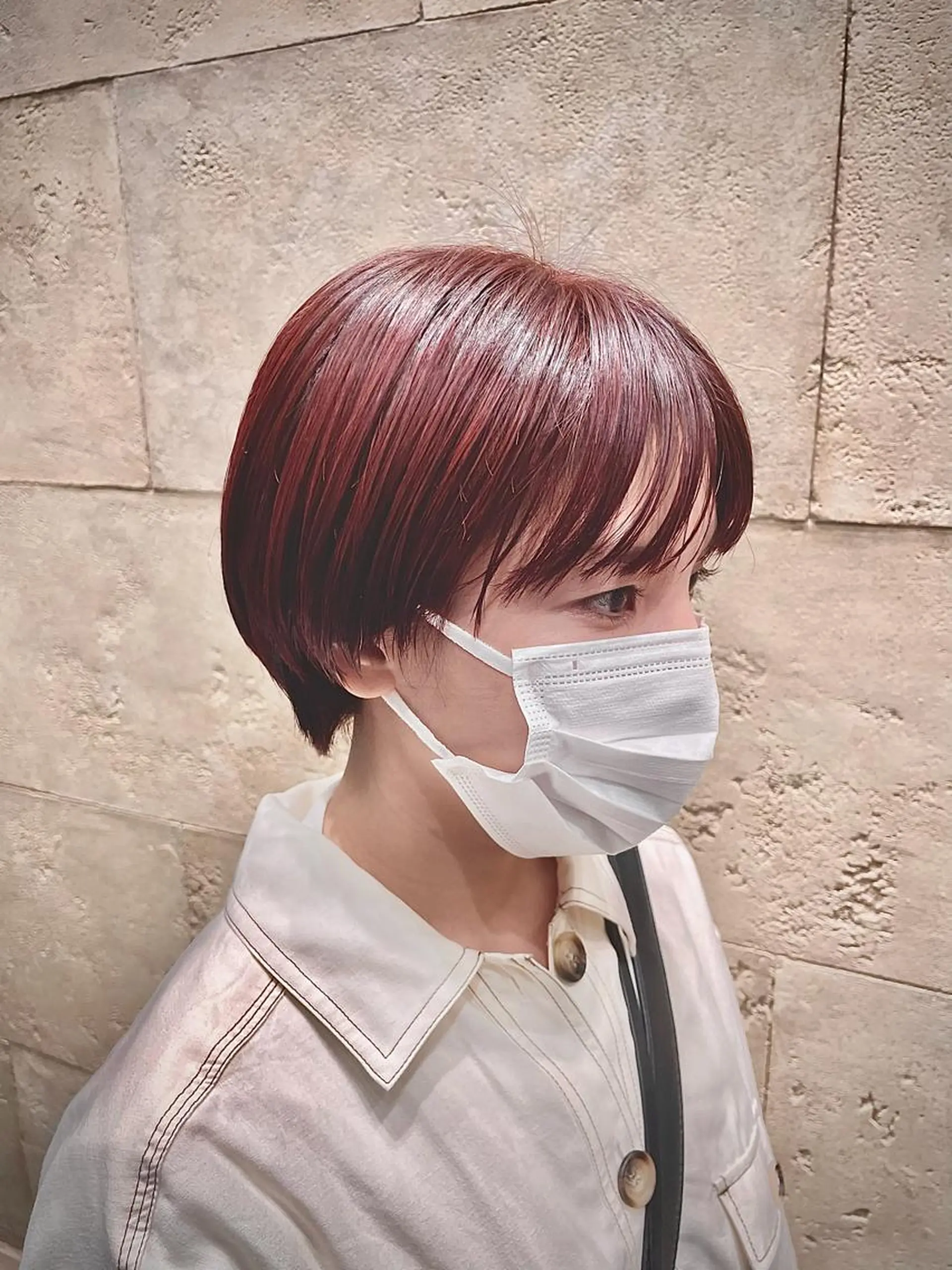 ショート カラー ブラウンカラー オレンジ ヘアカラー peek-a-boo所属・勝野 裕憲のヘアスタイル