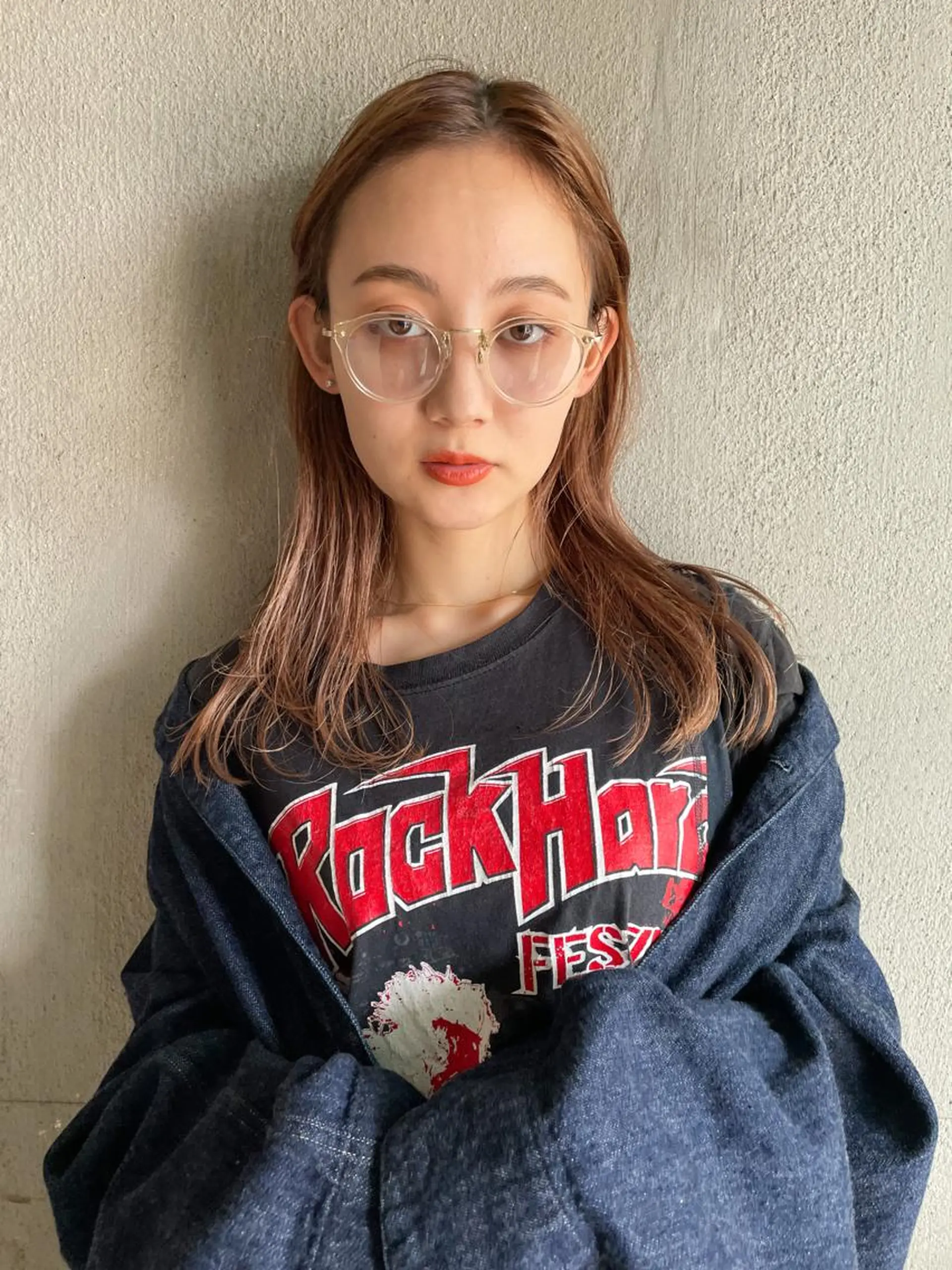 ロング カラー パーマ/レイヤー 岩山丈一郎のヘアスタイル