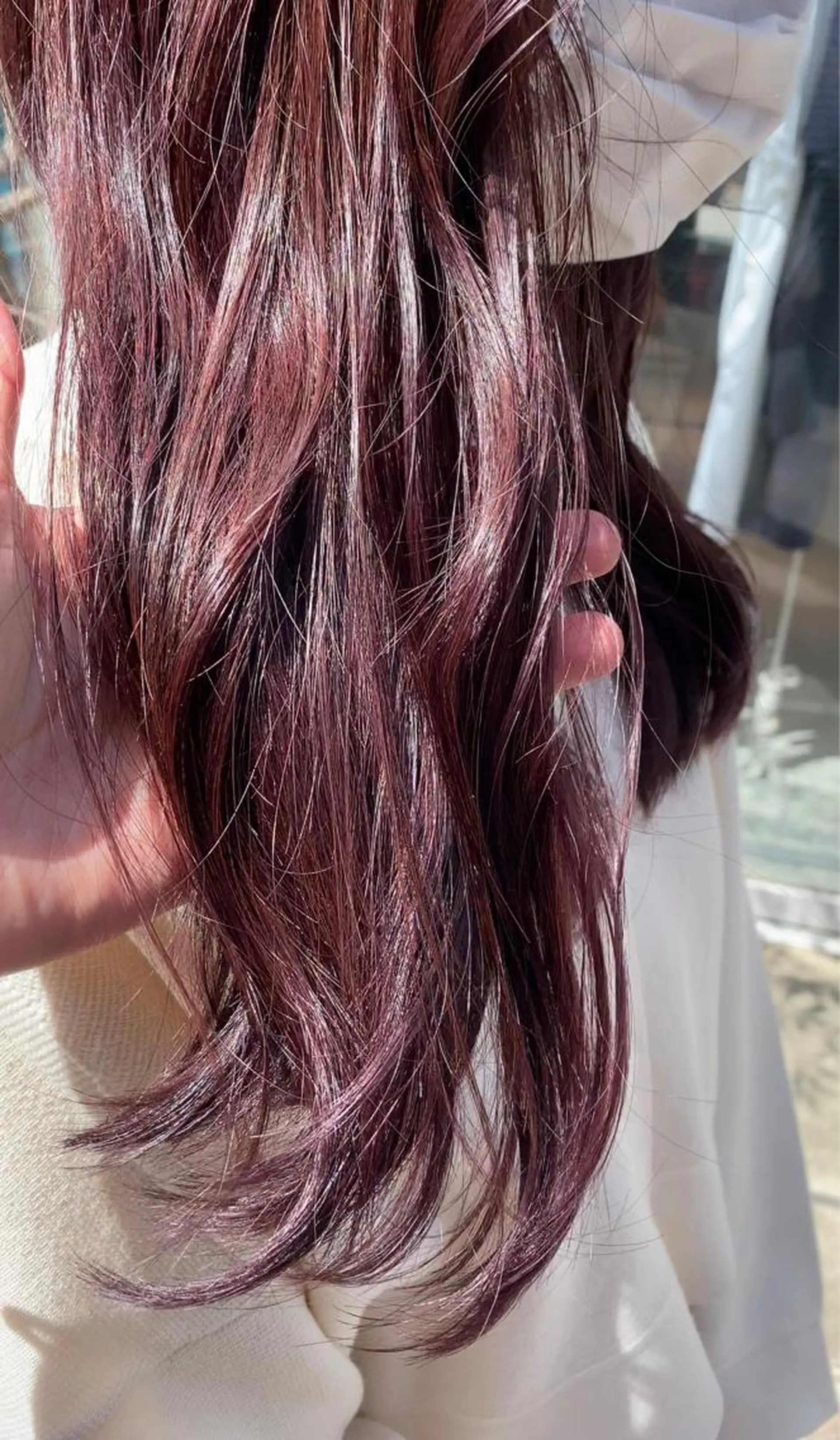 ロング カラー パープルカラー 坂上 立のヘアスタイル