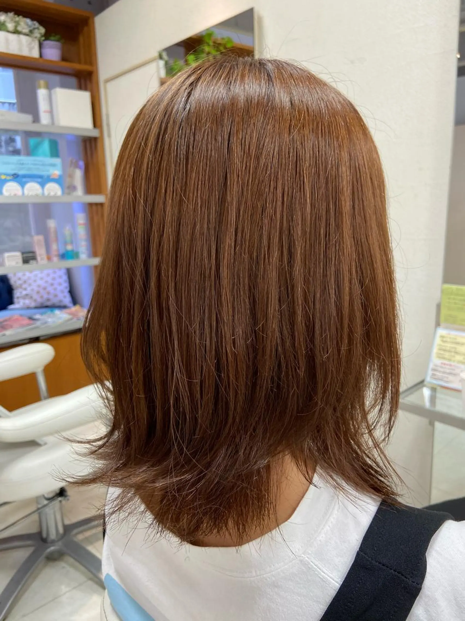ミディアム ヘアカラー トリートメント 菊地 美憂のヘアスタイル