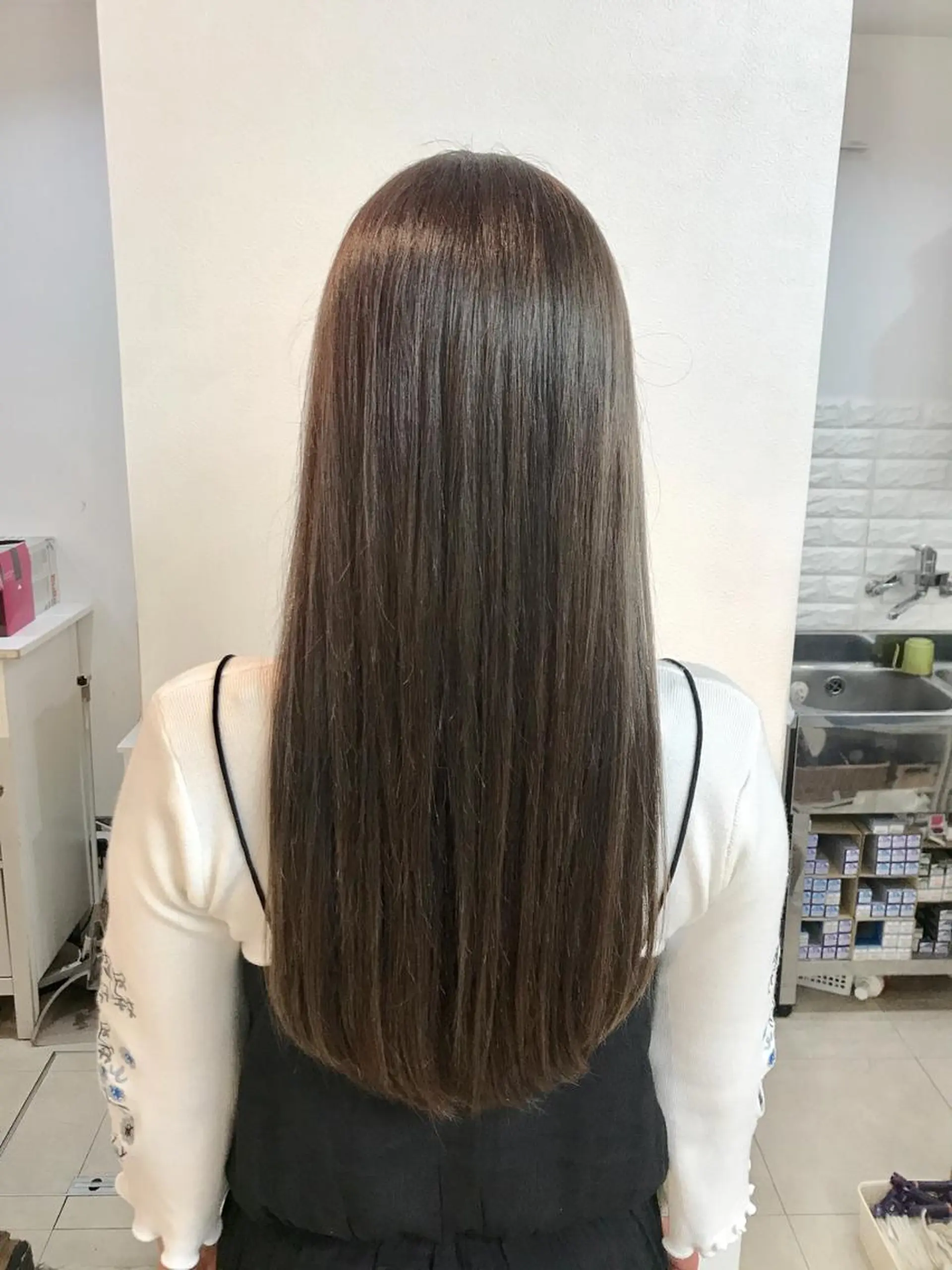 ロング カラー カット ヘアカラー トリートメント 平田 健一のヘアスタイル