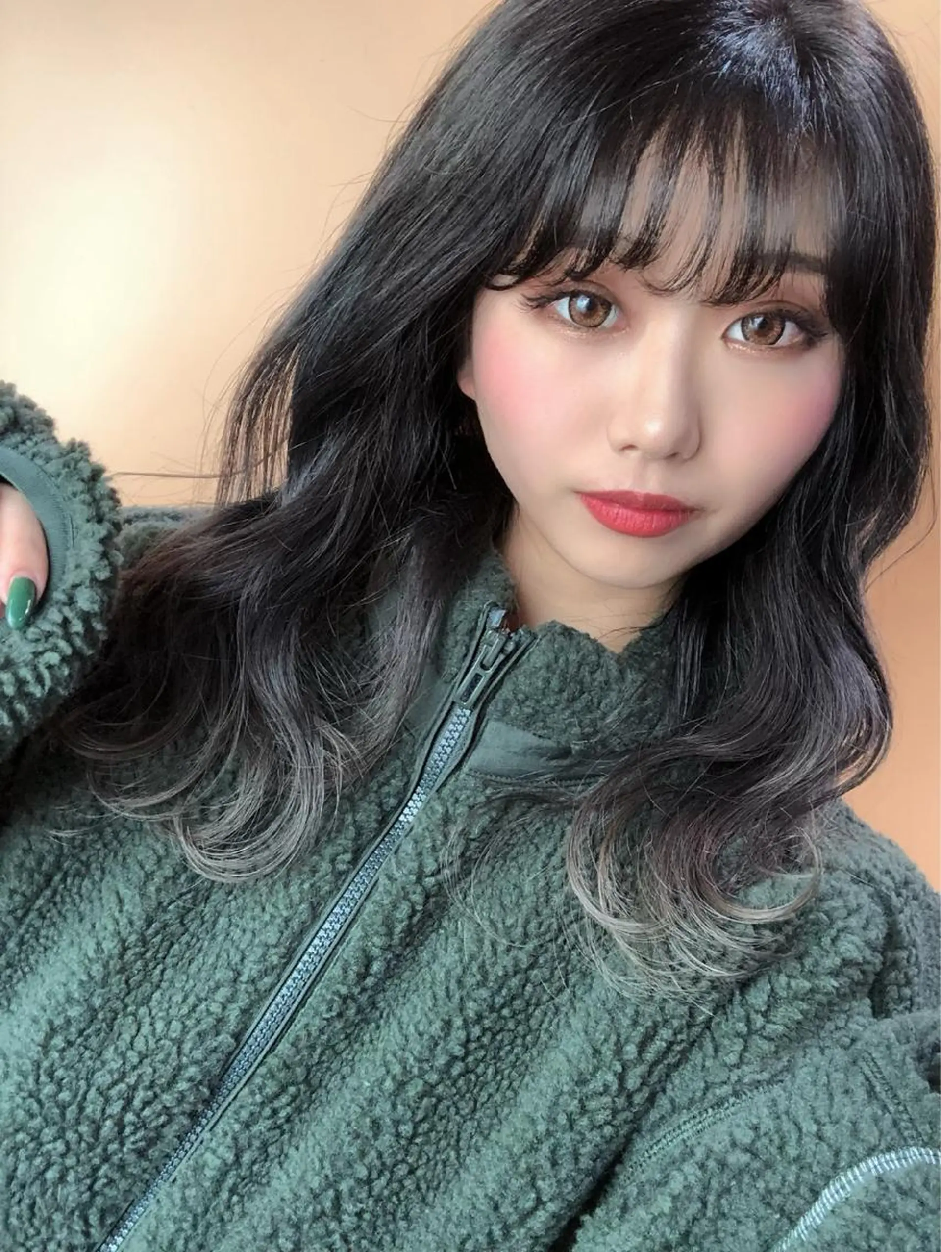 セミロング アッシュ カット ヘアカラー トリートメント レイヤー/髪質改善/ ブリーチ/コタケのヘアスタイル