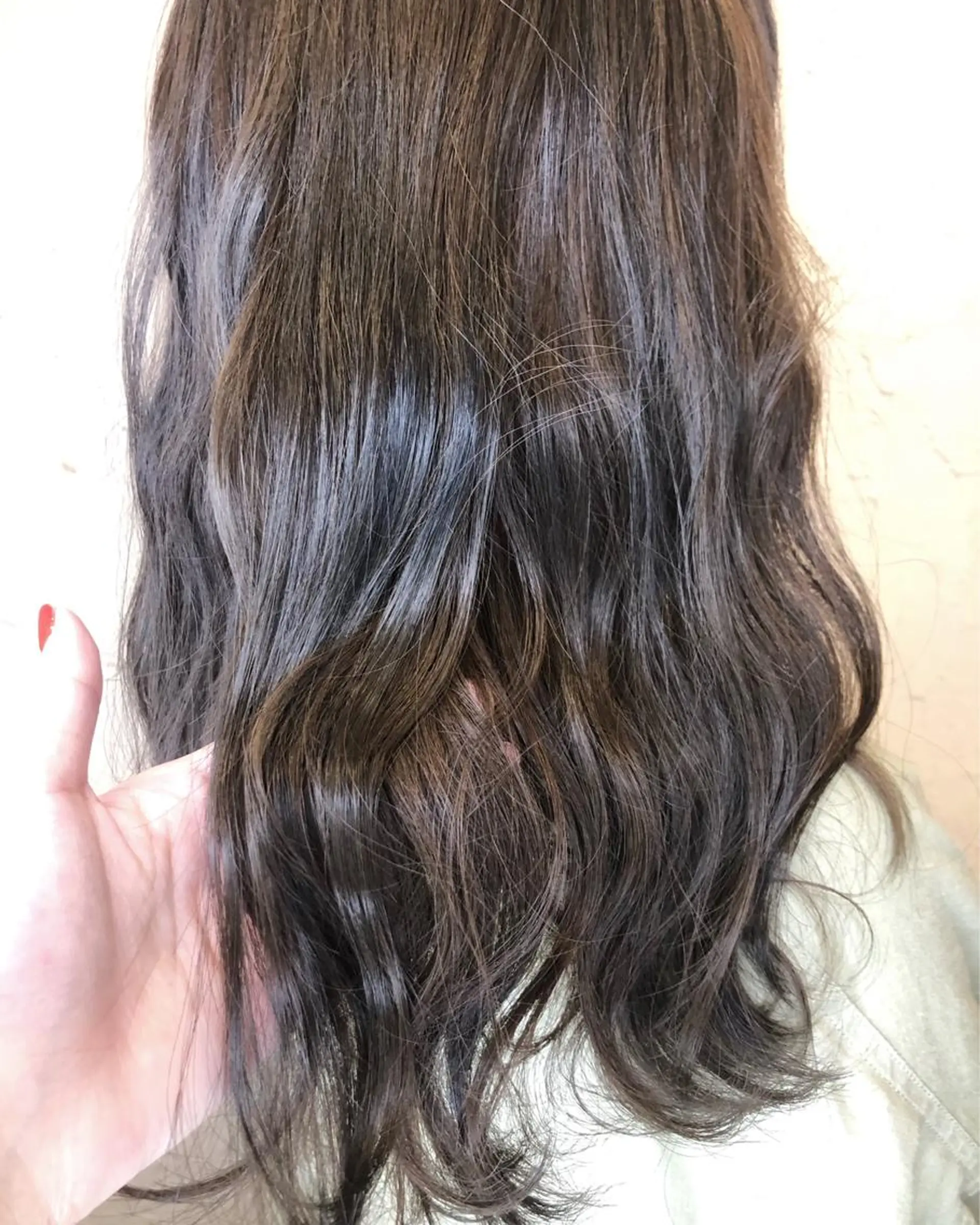 ロング カラー 馬場 瑞穂のヘアスタイル